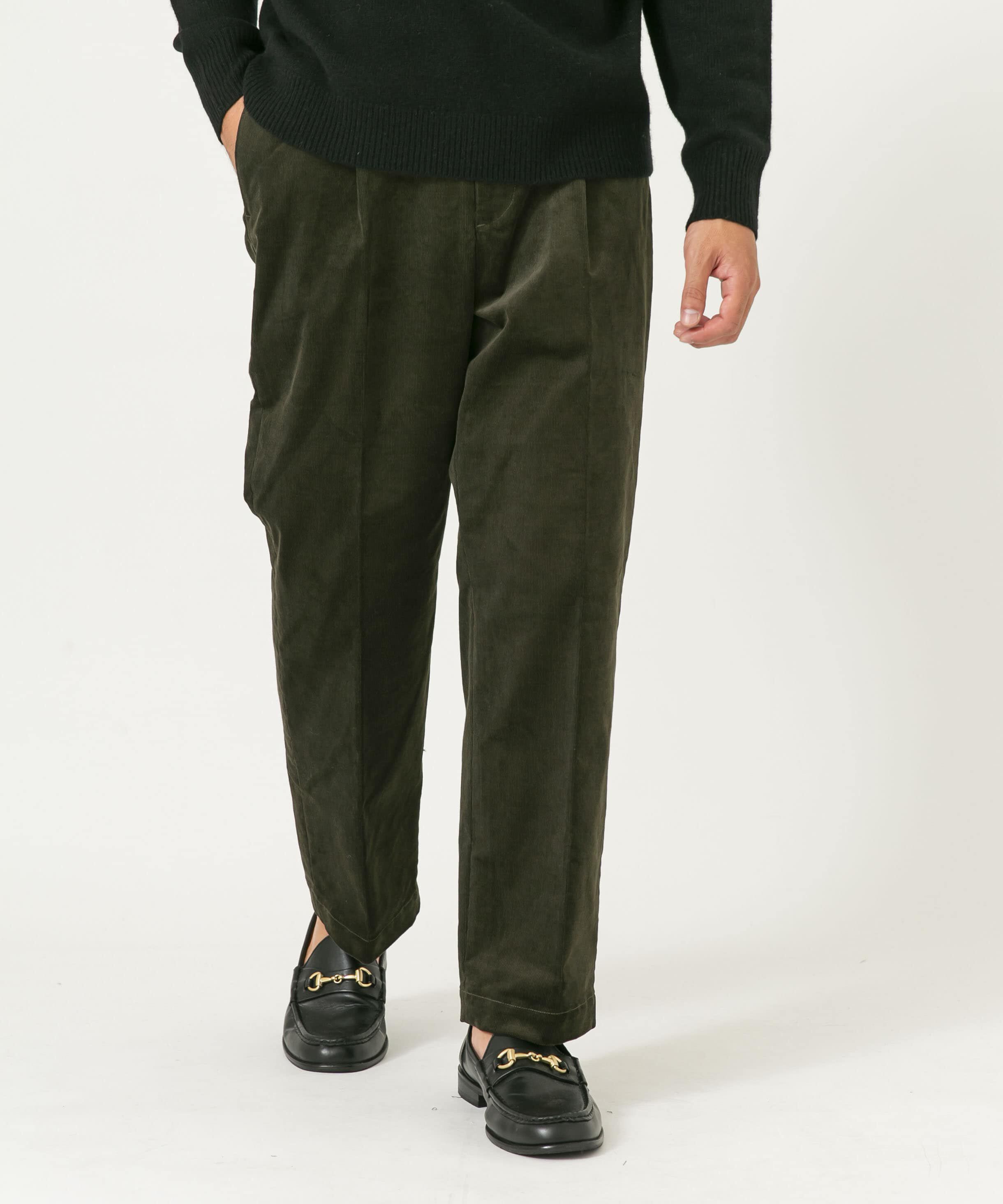 URBAN RESEARCH ROSSO「『XLサイズあり』ストレッチコーデュロイ1タックワイドスラックス」|その他|