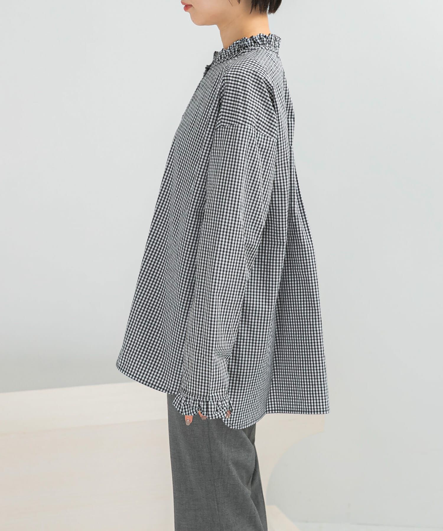 URBAN RESEARCH ROSSO「Torrazzo Donna　Frill Collar Shirt」|シャツ・ブラウス|