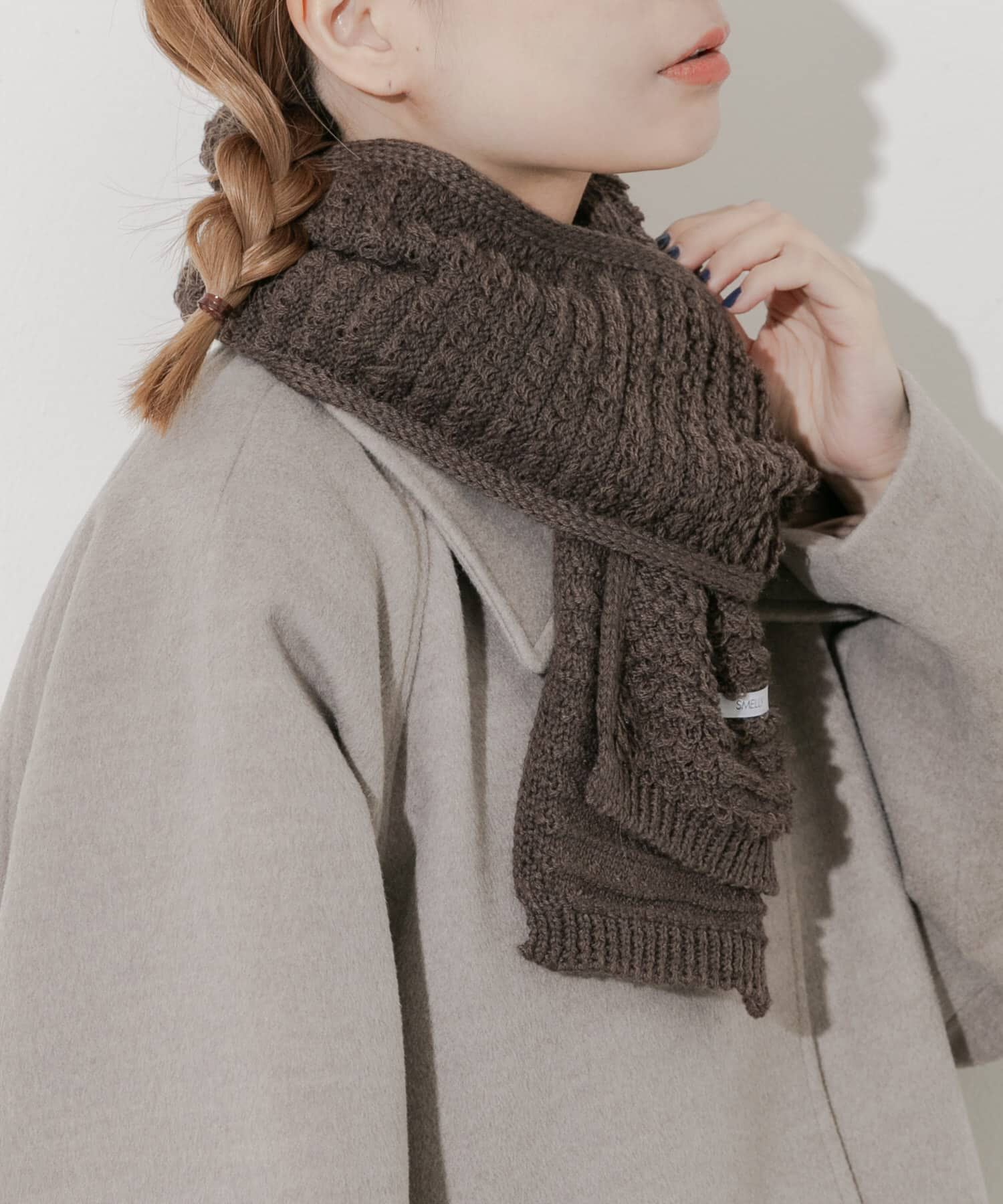 SMELLY「コンパクトニットマフラー」|マフラー|