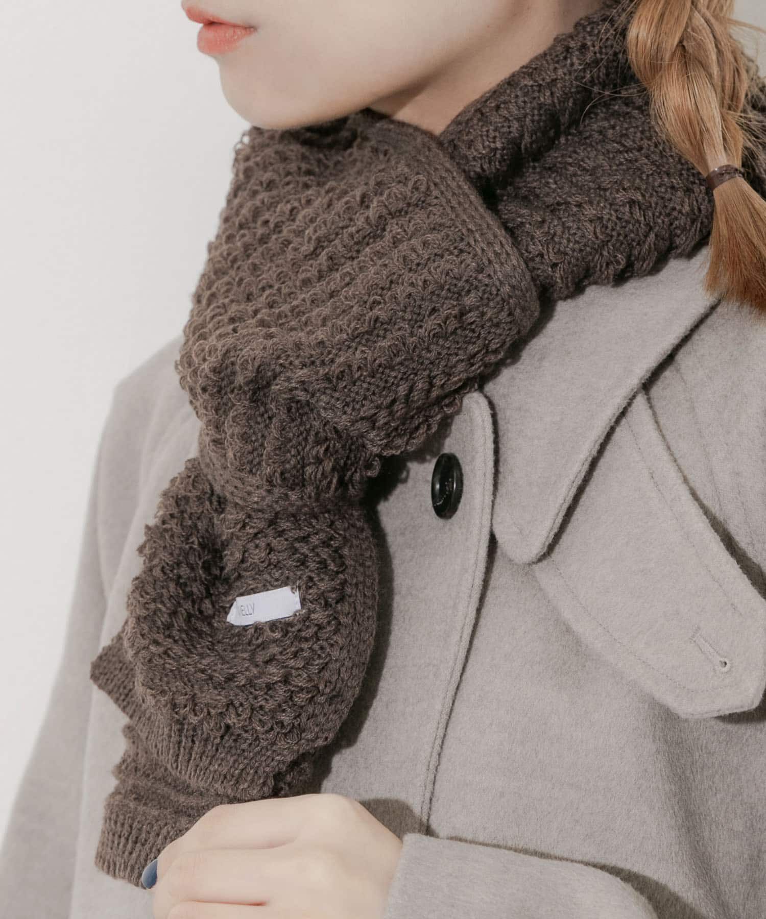 SMELLY「コンパクトニットマフラー」|マフラー|