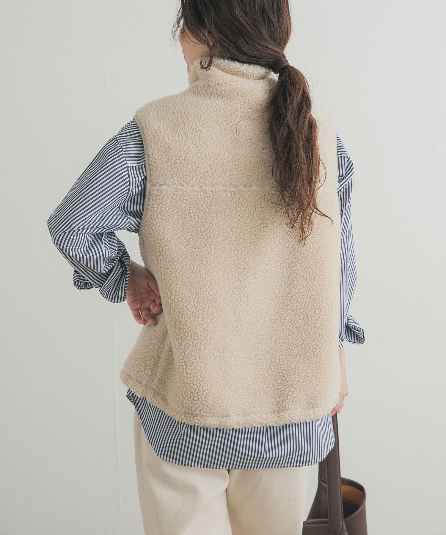 URBAN RESEARCH DOORS「ボアZIPベスト」|ベスト・ジレ|