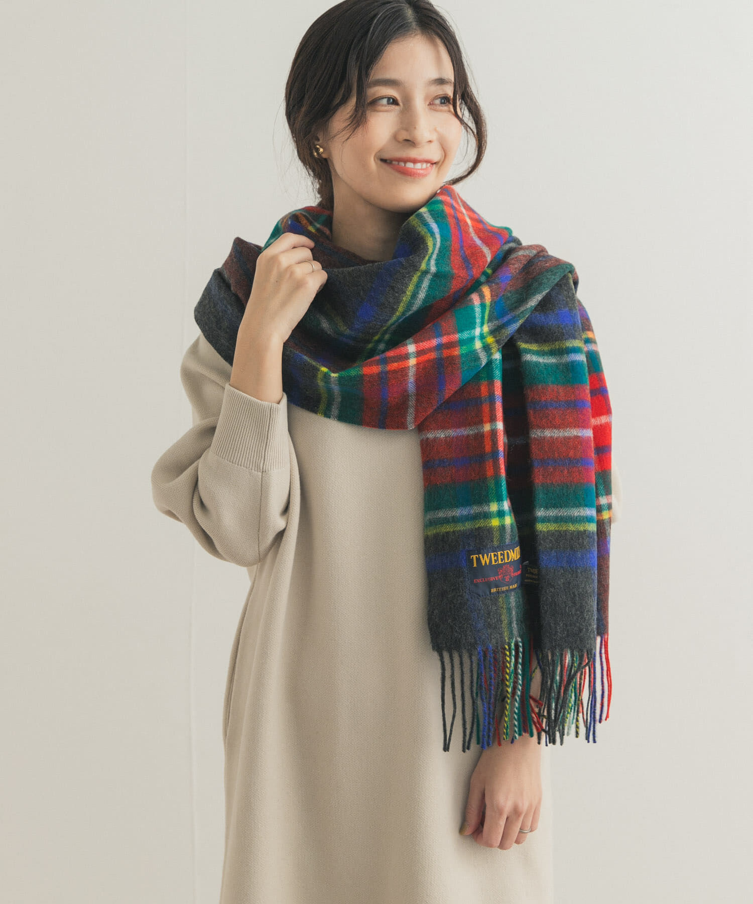 URBAN RESEARCH DOORS「『一部別注カラー』TWEED MILL　Lambswool Stole」|マフラー|