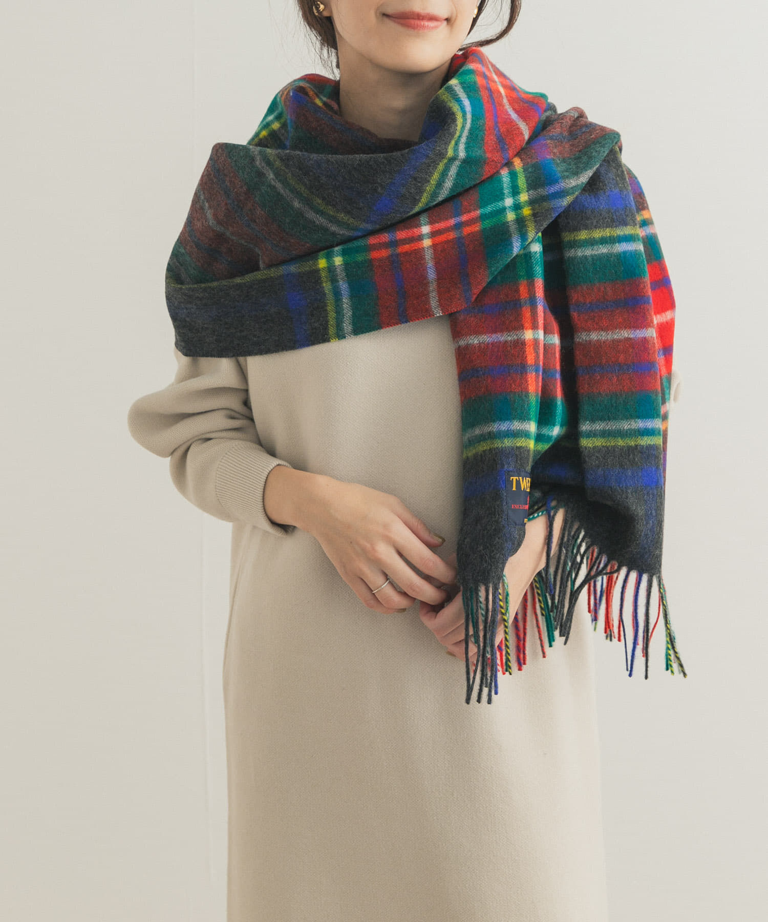 URBAN RESEARCH DOORS「『一部別注カラー』TWEED MILL　Lambswool Stole」|マフラー|