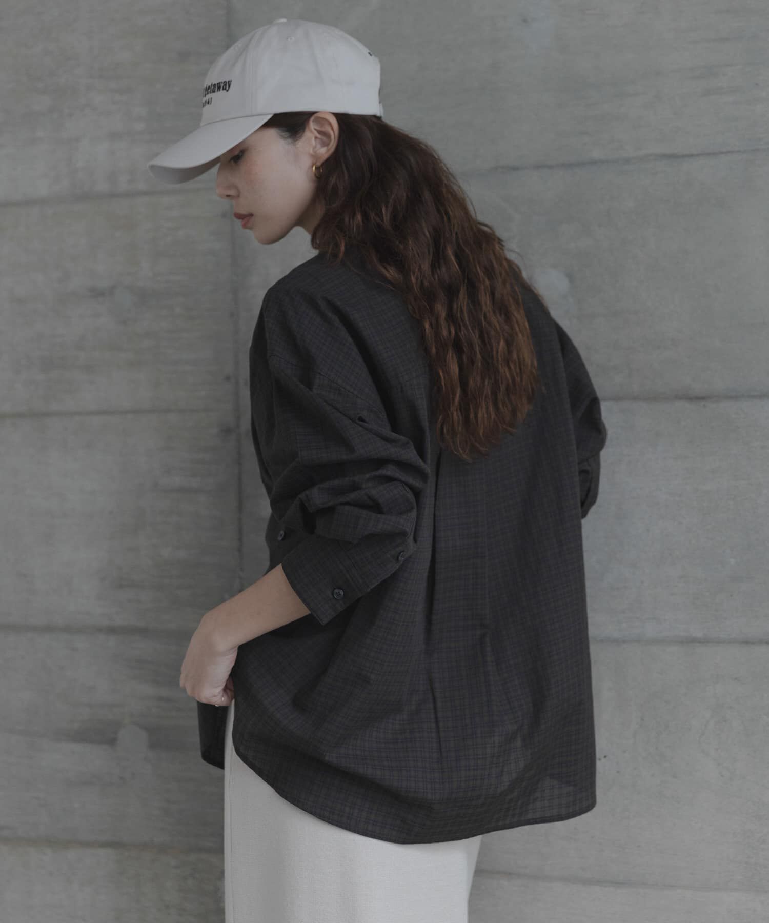 Sonny Label 「ドビーチェックアシメシャツ」|シャツ・ブラウス|