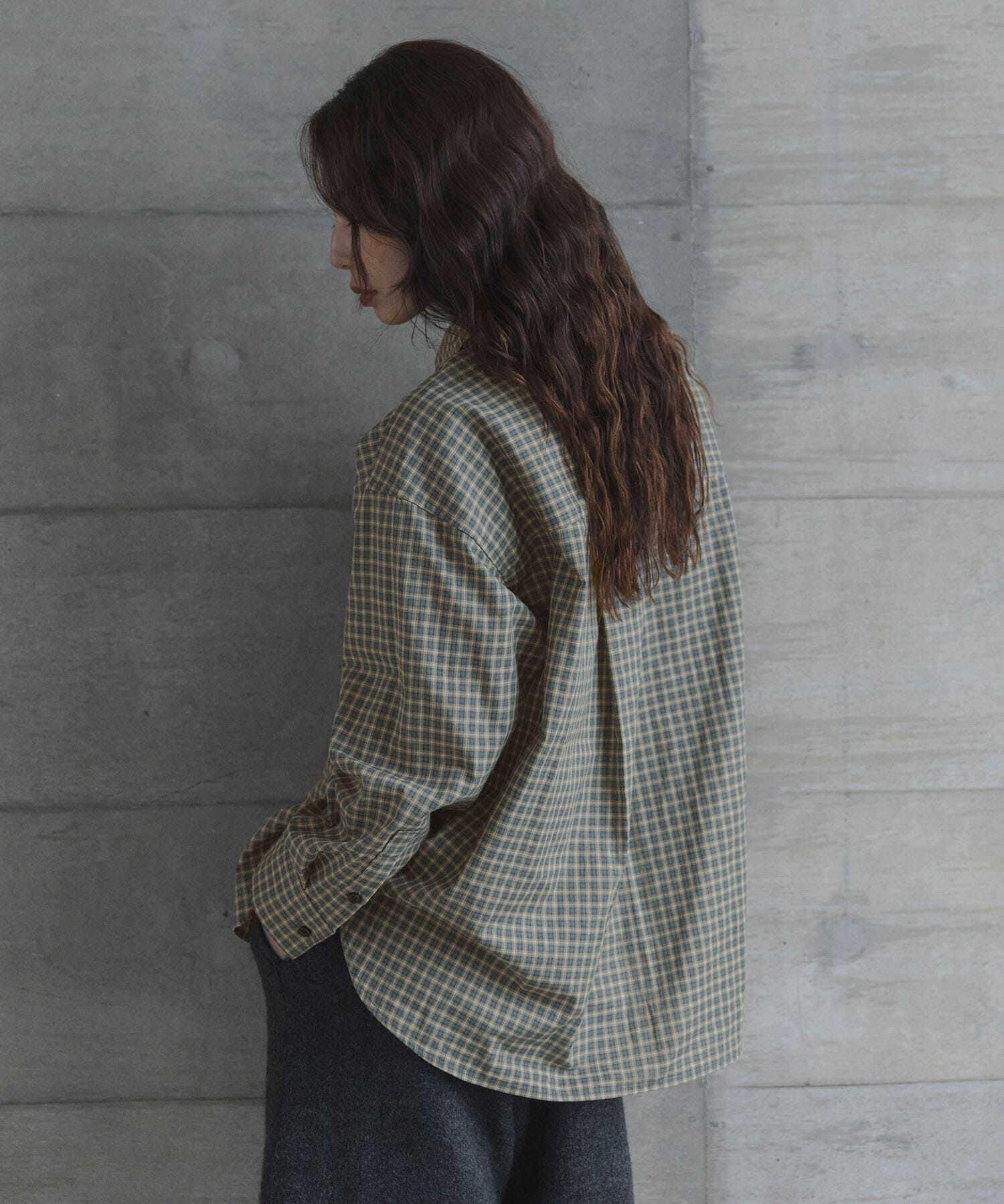 Sonny Label 「ドビーチェックアシメシャツ」|シャツ・ブラウス|