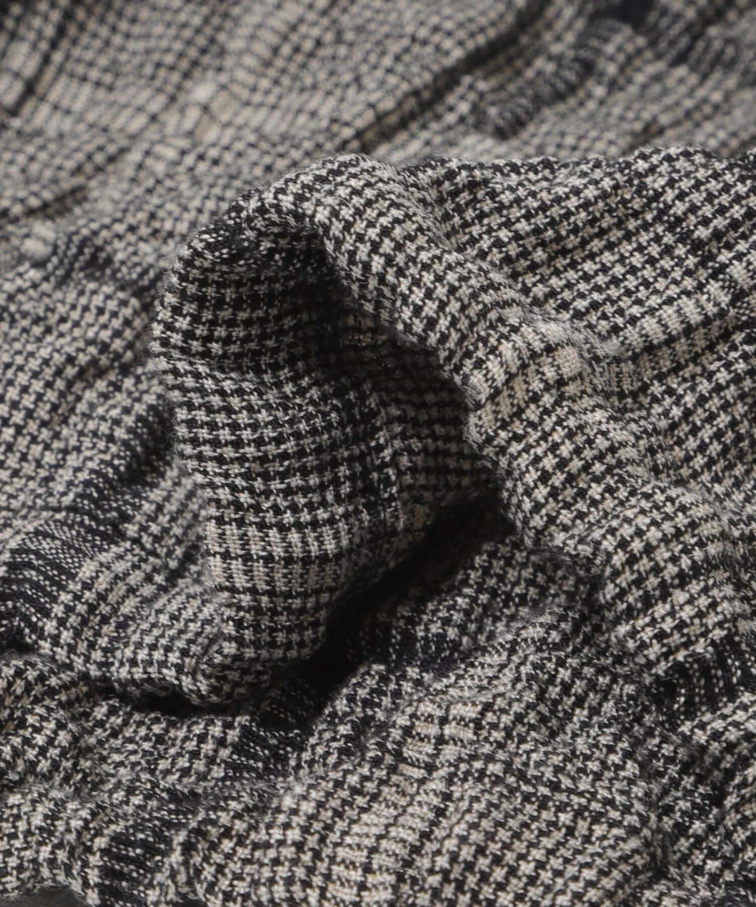 かぐれ「リネンレーヨンチェックシャツカーディガン」|シャツ・ブラウス|