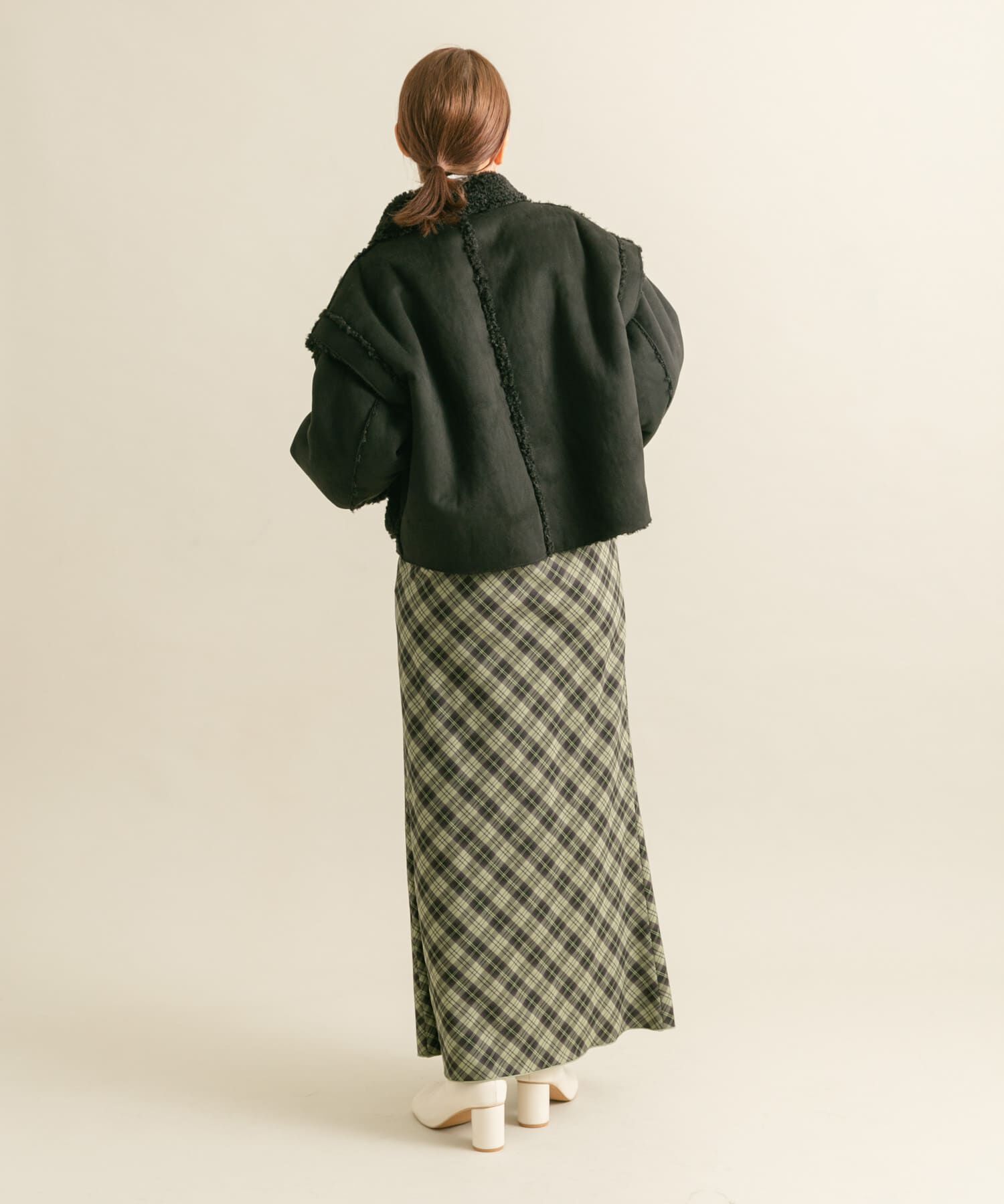  「マルチWAYボアジャケット」|ノーカラーコート|