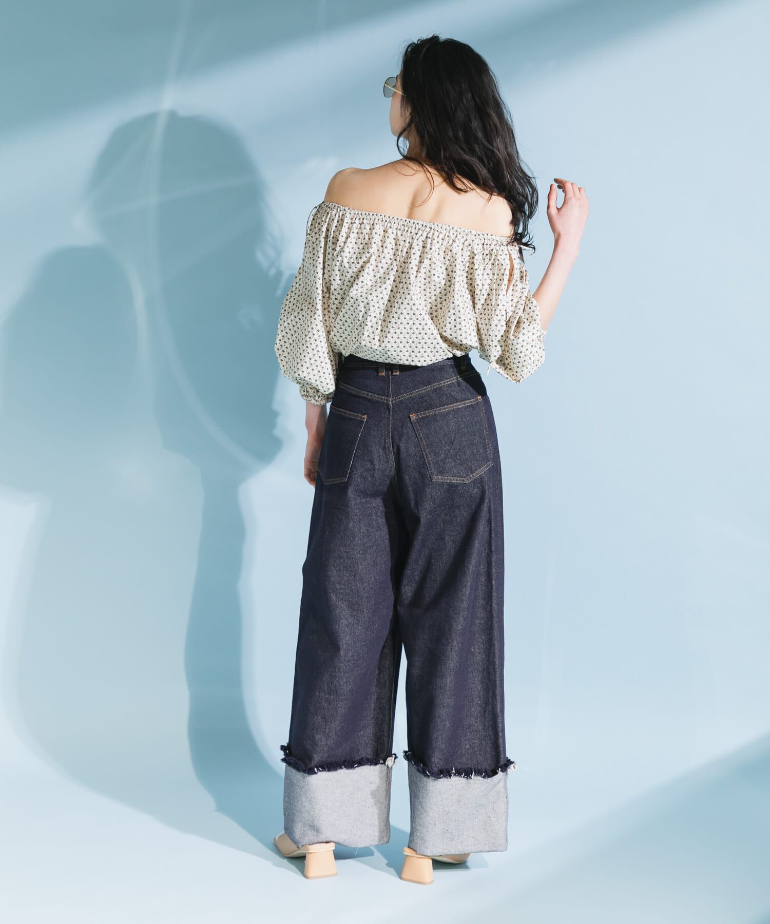  「2WAYフラワープリントブラウス」|シャツ・ブラウス|