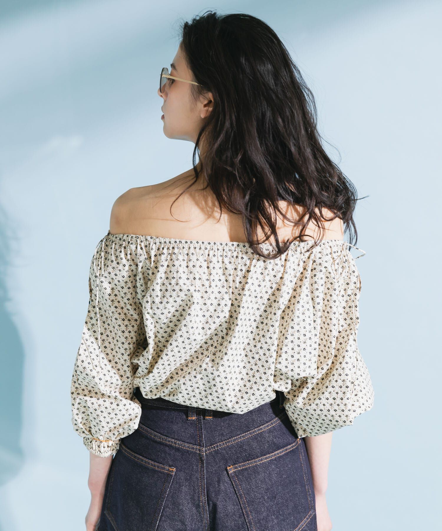  「2WAYフラワープリントブラウス」|シャツ・ブラウス|