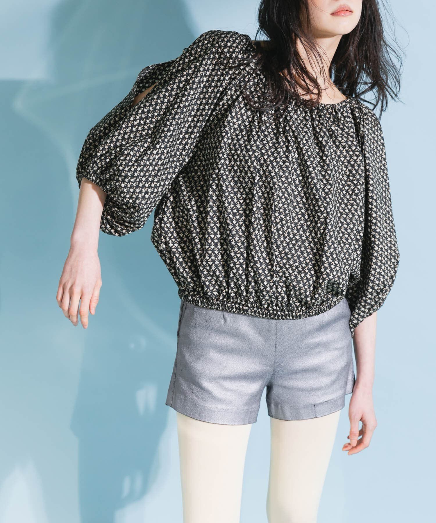  「2WAYフラワープリントブラウス」|シャツ・ブラウス|