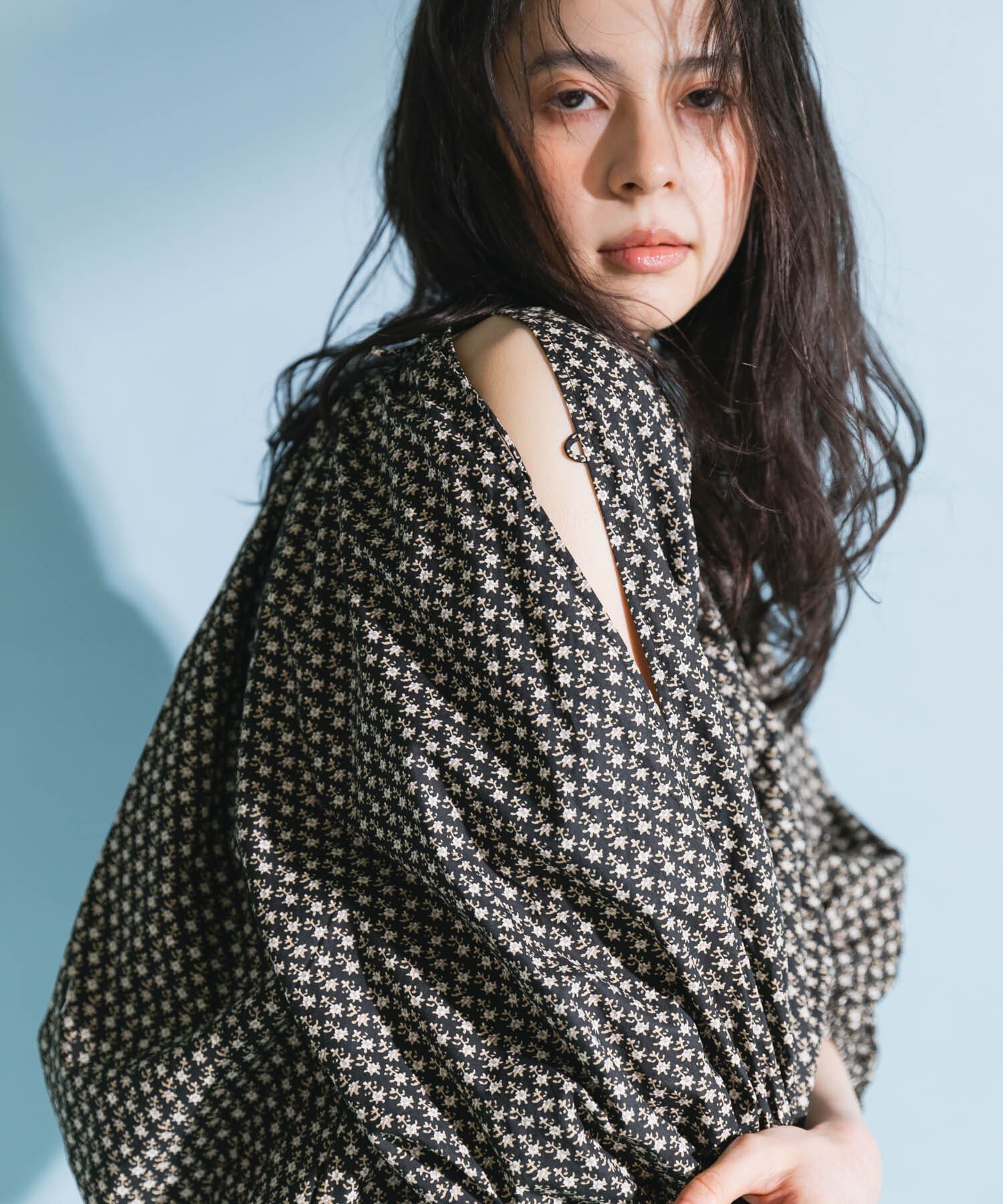  「2WAYフラワープリントブラウス」|シャツ・ブラウス|