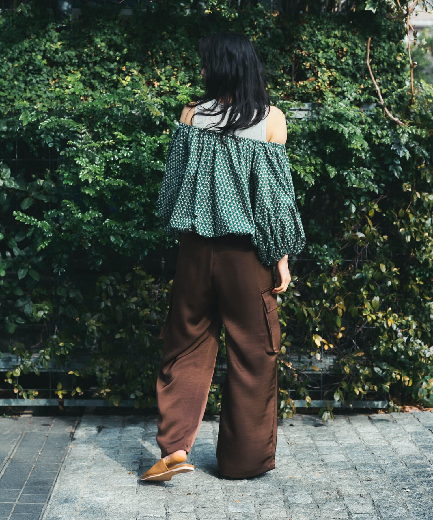  「2WAYフラワープリントブラウス」|シャツ・ブラウス|