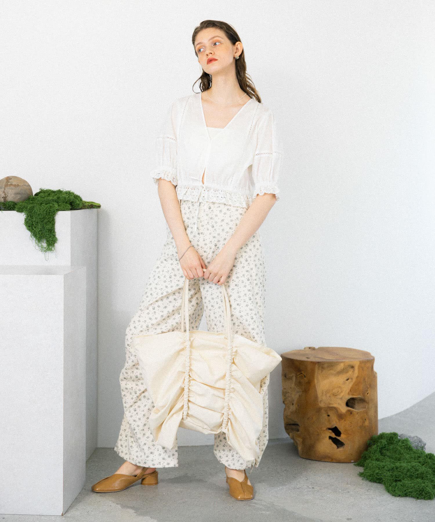  「2WAYコンパクトレースブラウス」|シャツ・ブラウス|