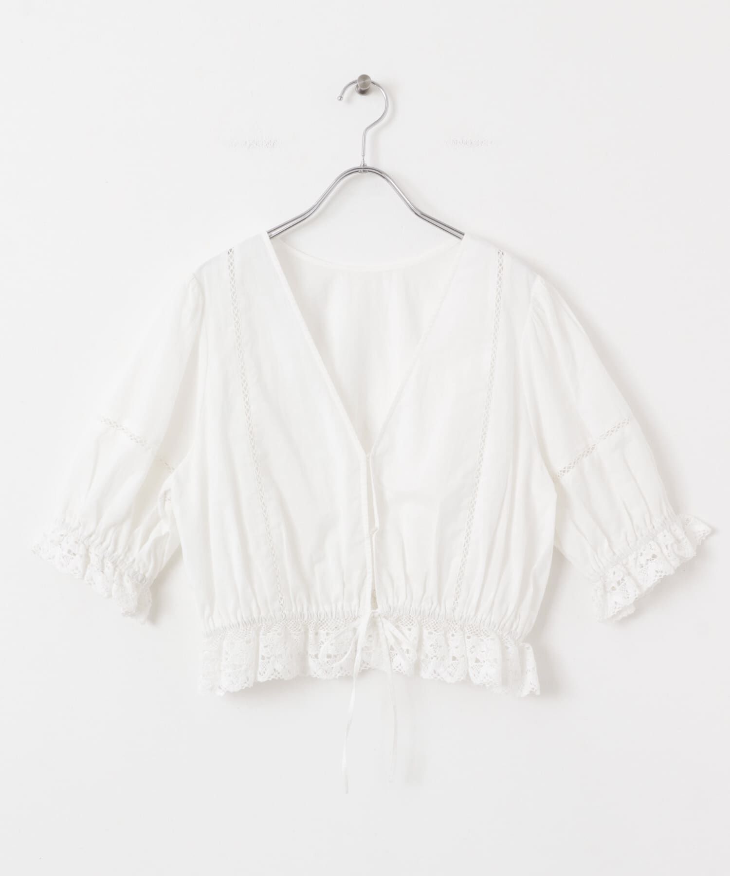  「2WAYコンパクトレースブラウス」|シャツ・ブラウス|