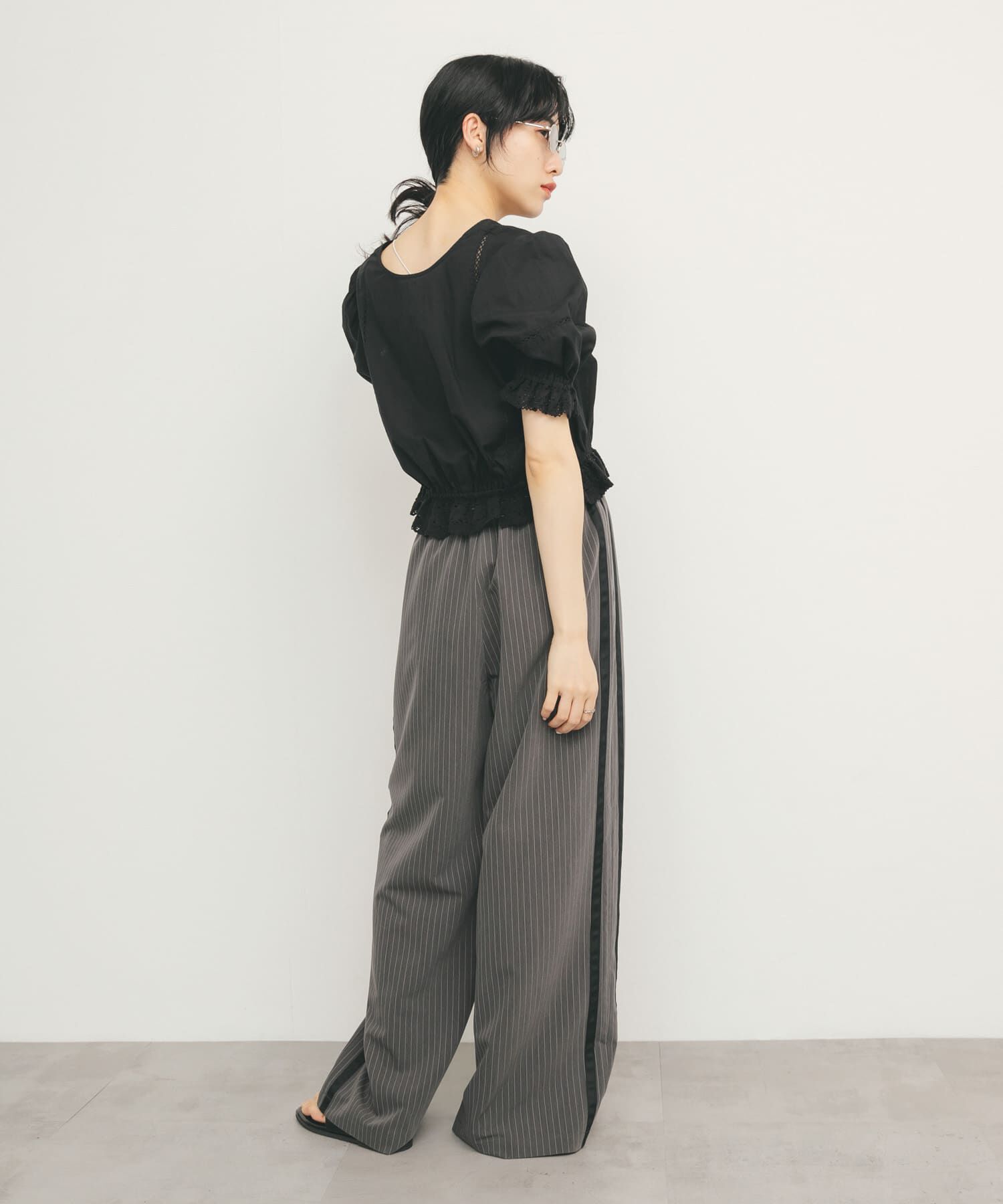  「2WAYコンパクトレースブラウス」|シャツ・ブラウス|