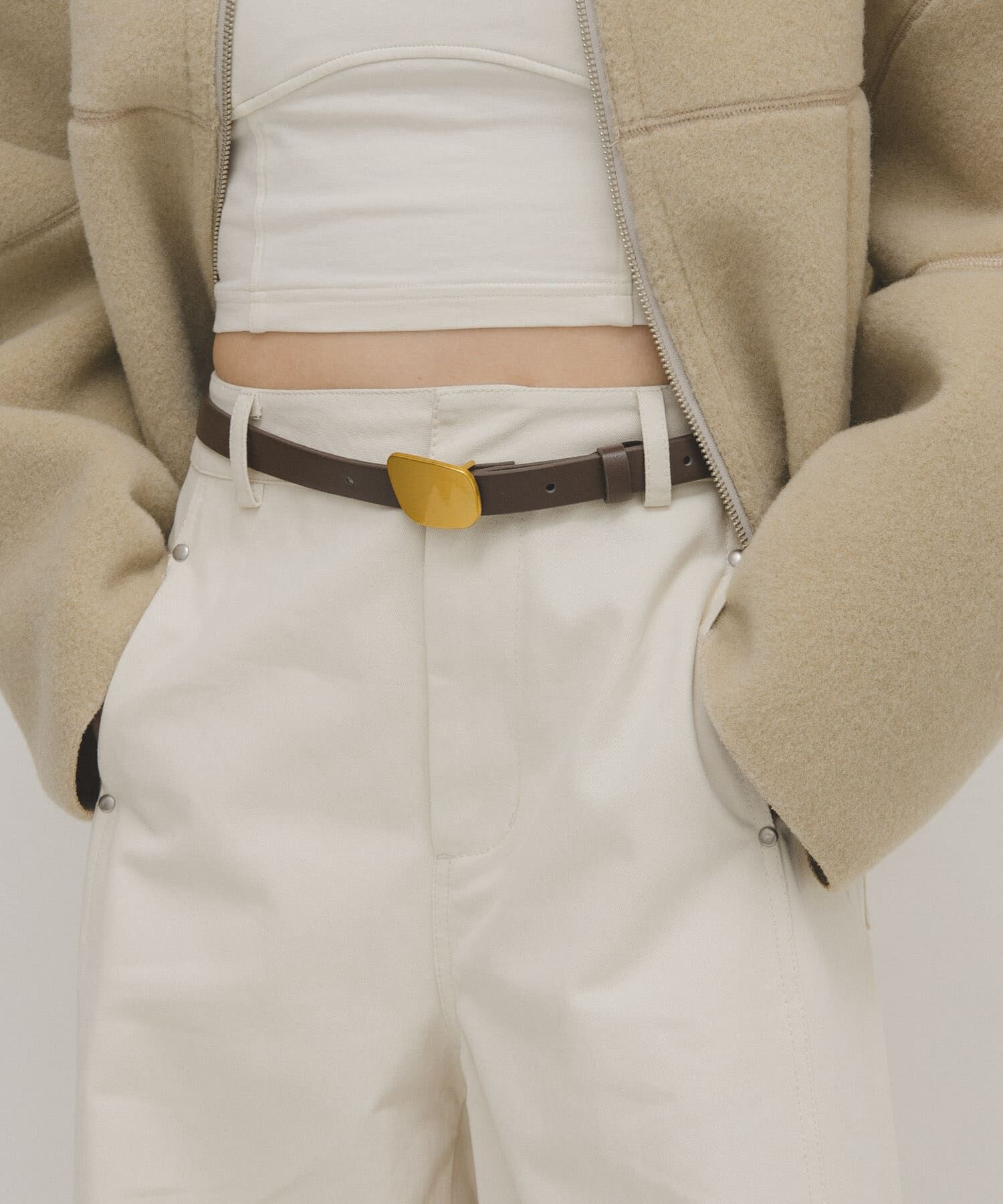  「プレートバックルベルト」|ベルト|