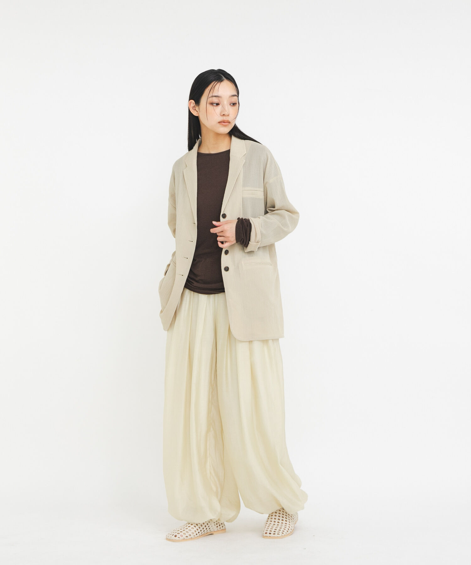  「スクエアトゥメッシュシューズ」|サンダル|