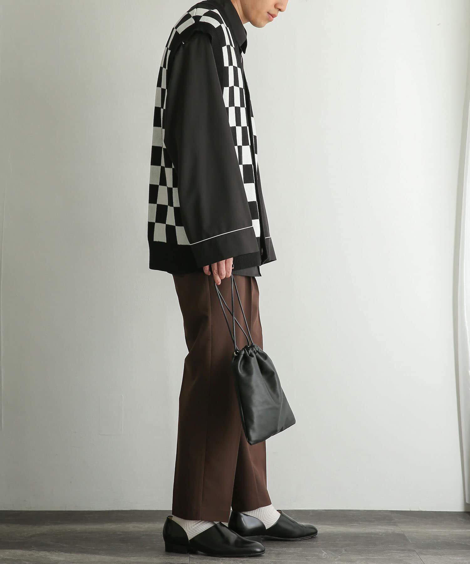 SENSE OF PLACE by URBAN RESEARCH「ブロックチェックカーディガンニットベスト」|ベスト・ジレ|