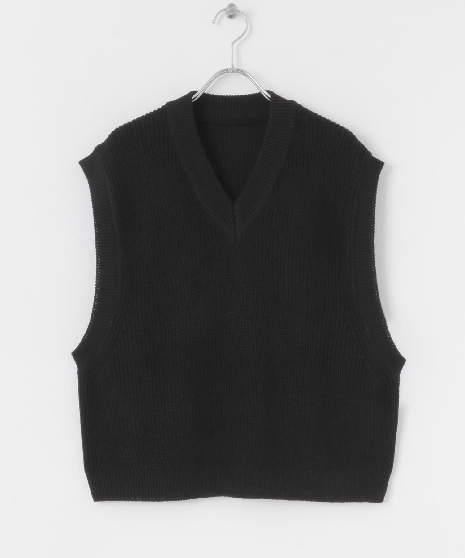 SENSE OF PLACE by URBAN RESEARCH「アゼアミクロップドニットベスト」|ベスト・ジレ|