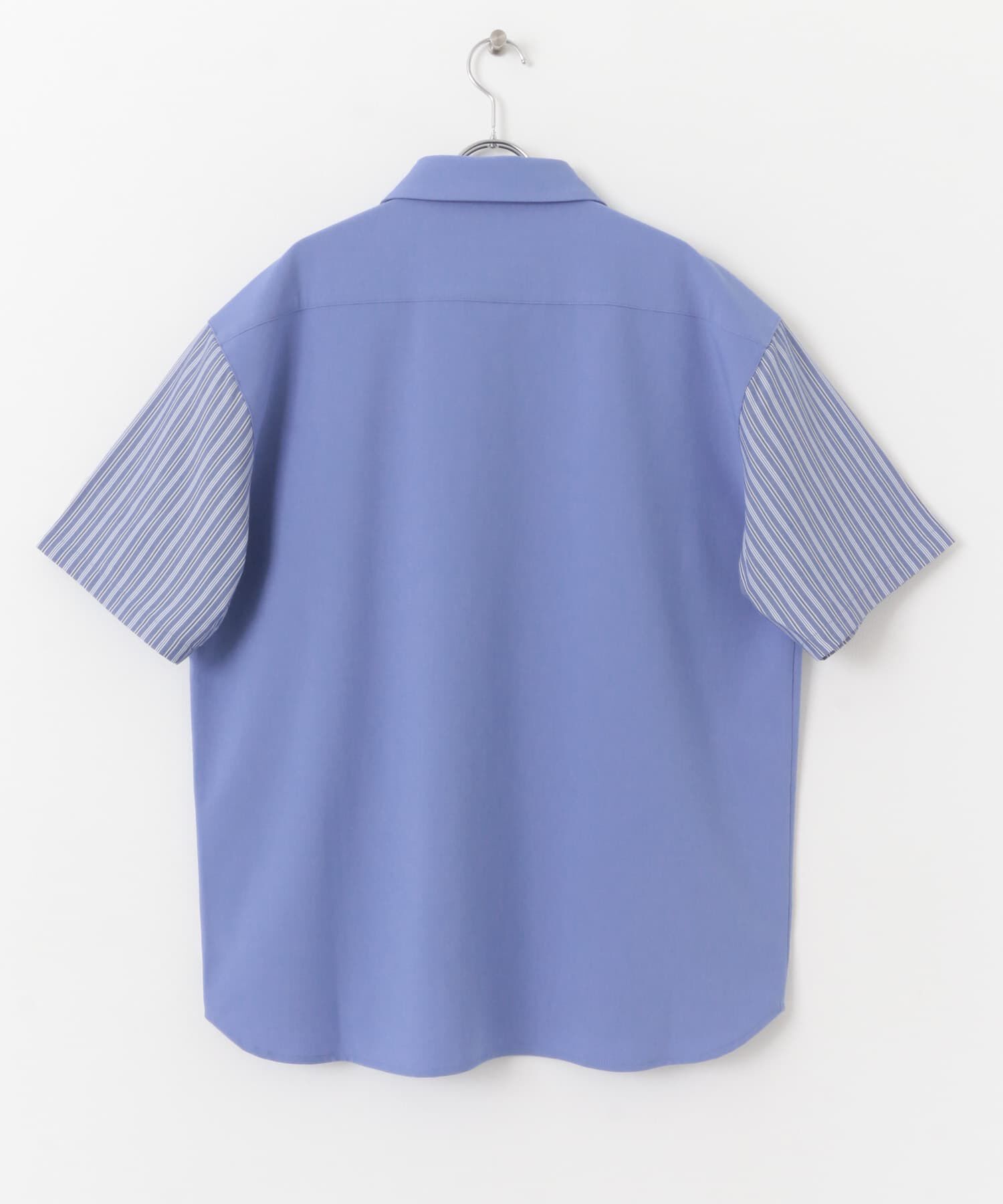 SENSE OF PLACE by URBAN RESEARCH「ストライプブロックドシャツ(5分袖)」|シャツ・ブラウス|