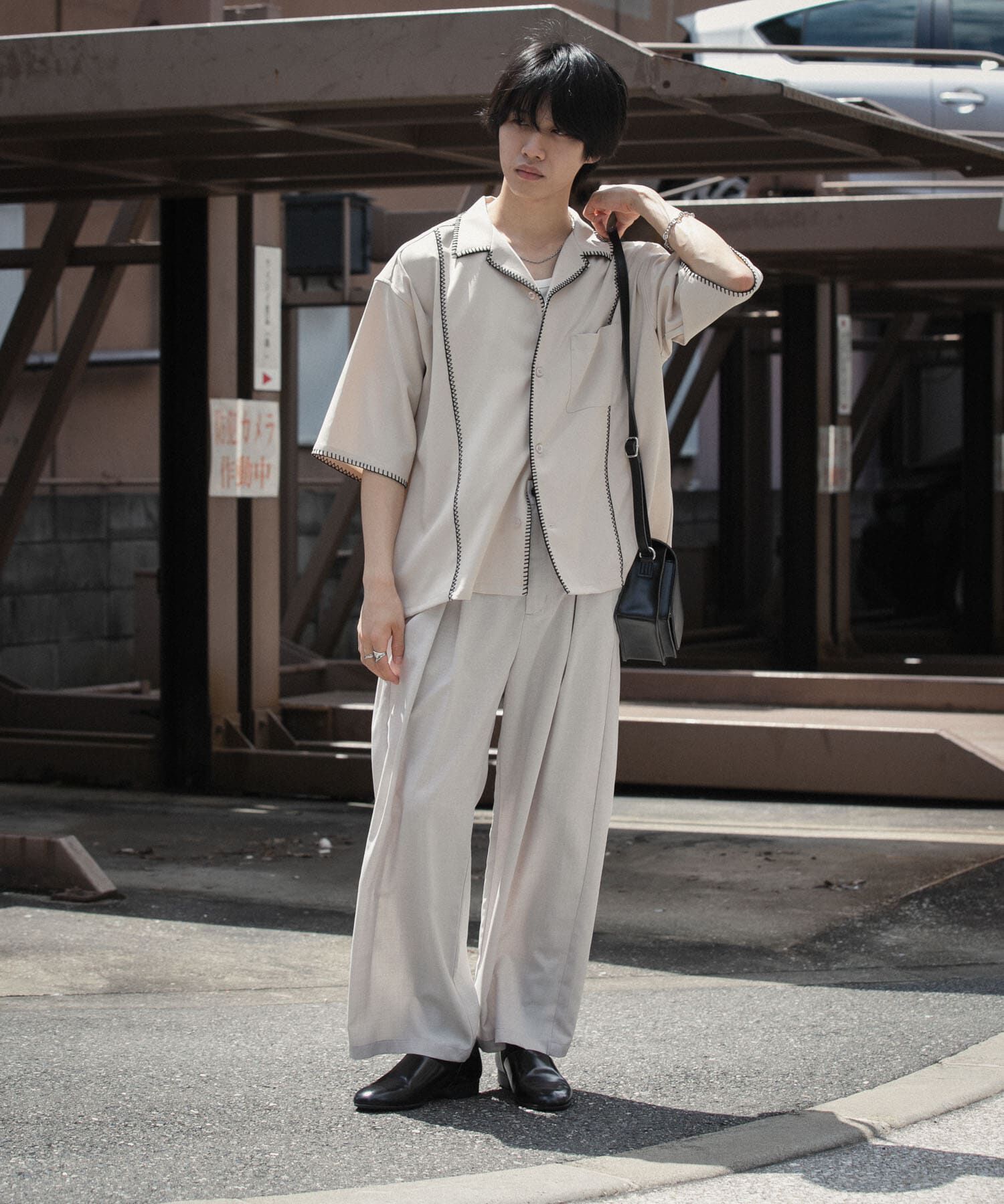 SENSE OF PLACE by URBAN RESEARCH「ブランケットステッチショートスリーブシャツ」|シャツ・ブラウス|