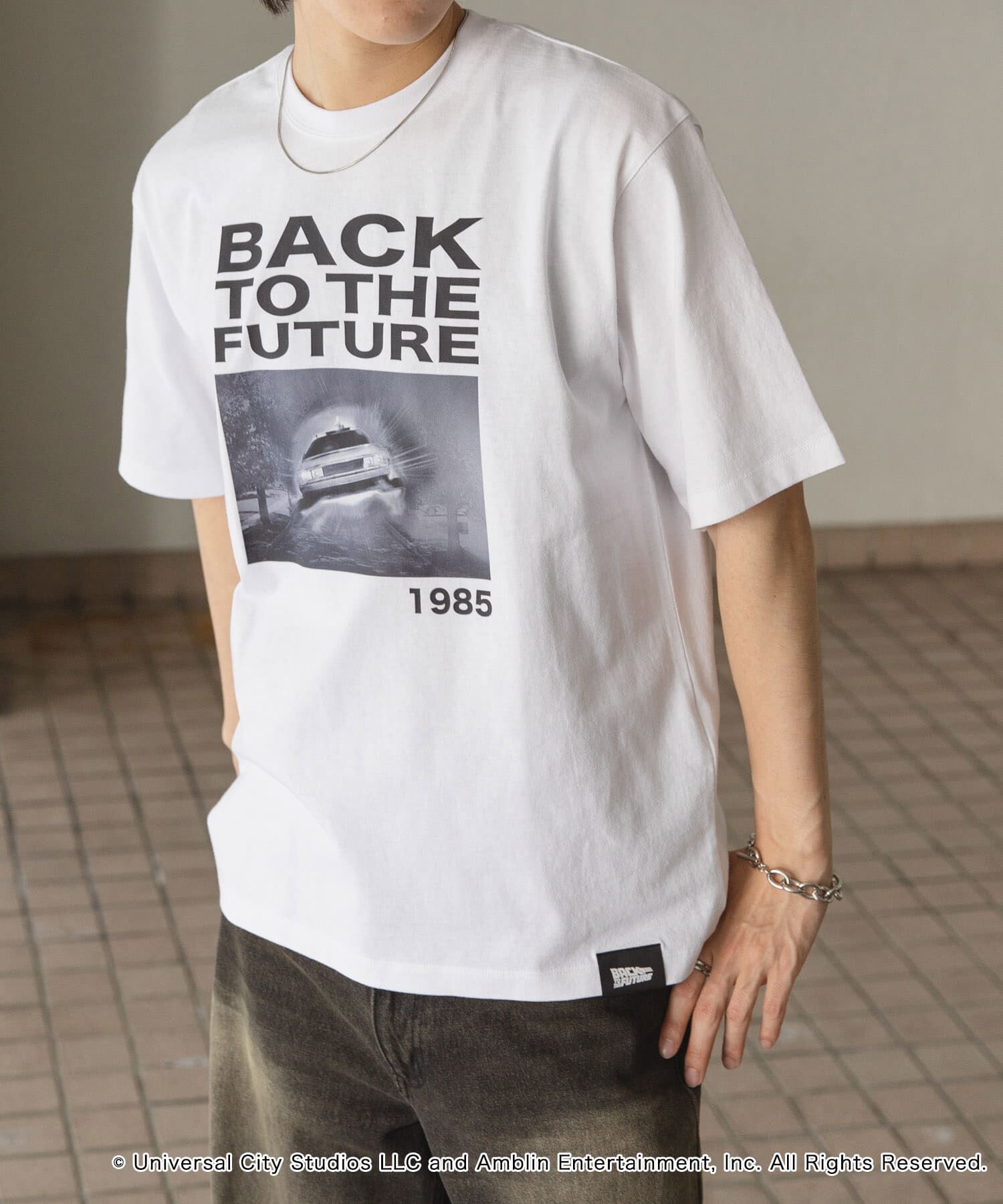 SENSE OF PLACE by URBAN RESEARCH「『別注』SENSE OF PLACE&times;BTTF　クルーネックプリントTシャツ A」|Tシャツ・カットソー|