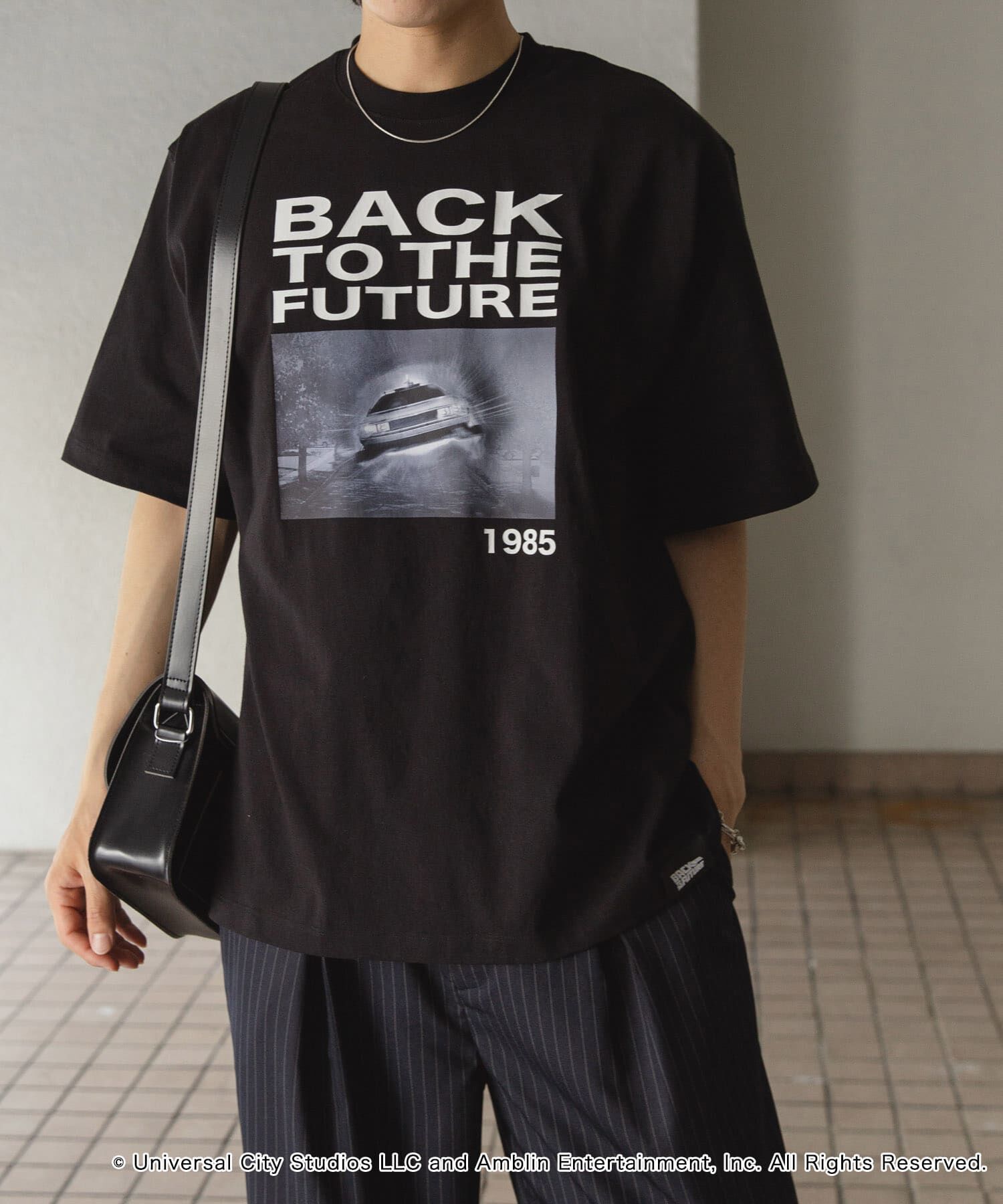 SENSE OF PLACE by URBAN RESEARCH「『別注』SENSE OF PLACE&times;BTTF　クルーネックプリントTシャツ A」|Tシャツ・カットソー|