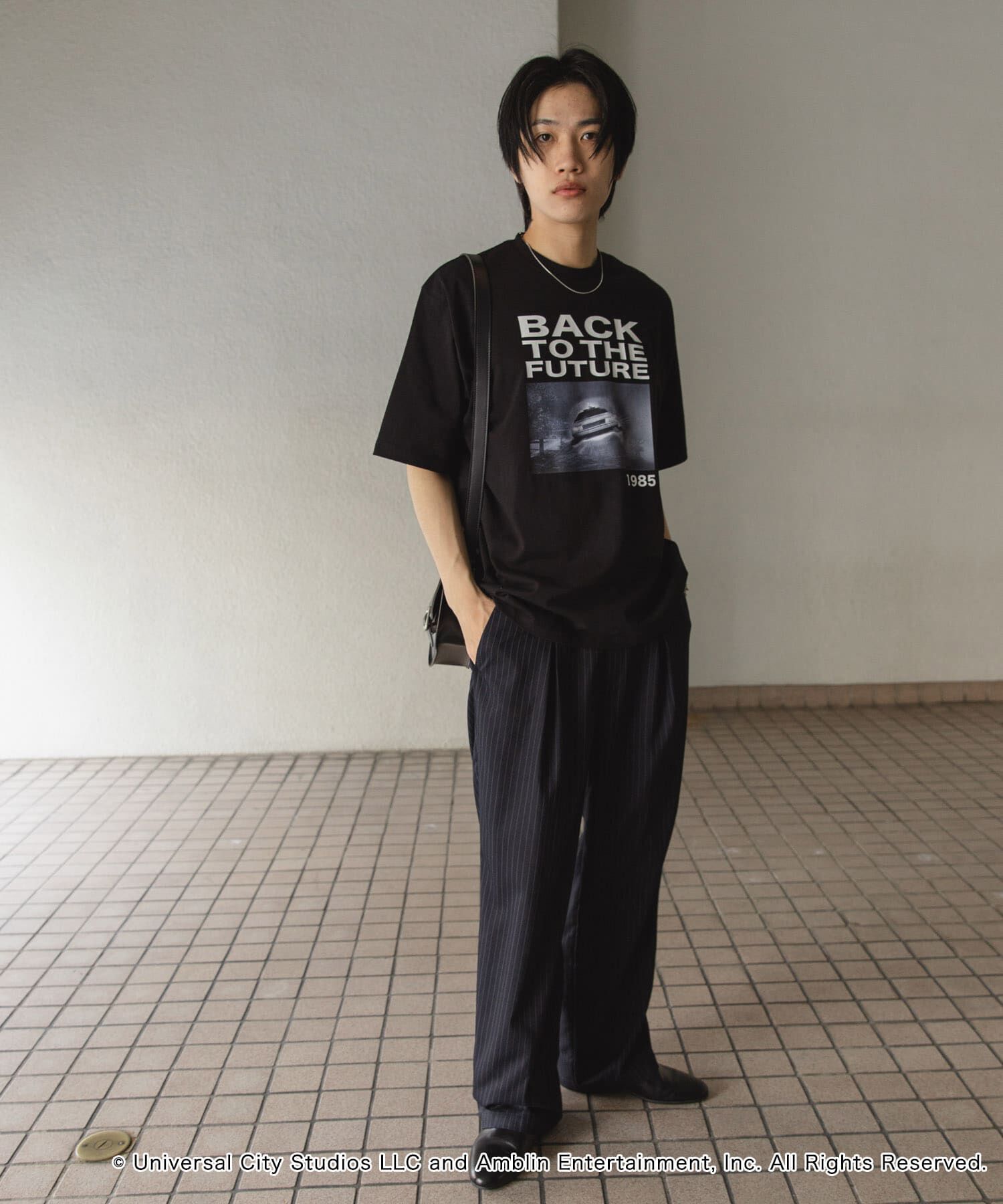 SENSE OF PLACE by URBAN RESEARCH「『別注』SENSE OF PLACE&times;BTTF　クルーネックプリントTシャツ A」|Tシャツ・カットソー|