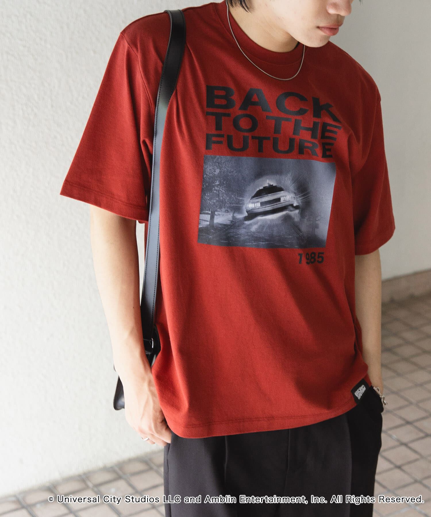 SENSE OF PLACE by URBAN RESEARCH「『別注』SENSE OF PLACE&times;BTTF　クルーネックプリントTシャツ A」|Tシャツ・カットソー|