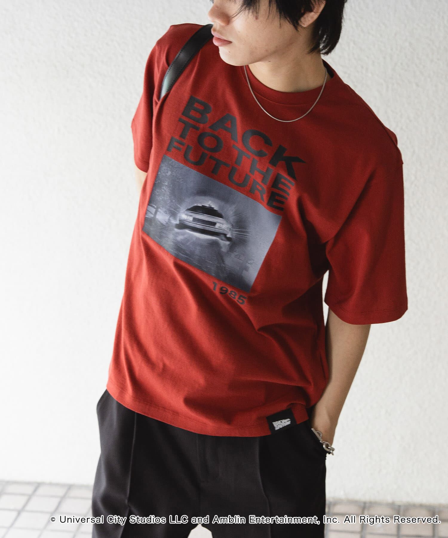 SENSE OF PLACE by URBAN RESEARCH「『別注』SENSE OF PLACE&times;BTTF　クルーネックプリントTシャツ A」|Tシャツ・カットソー|