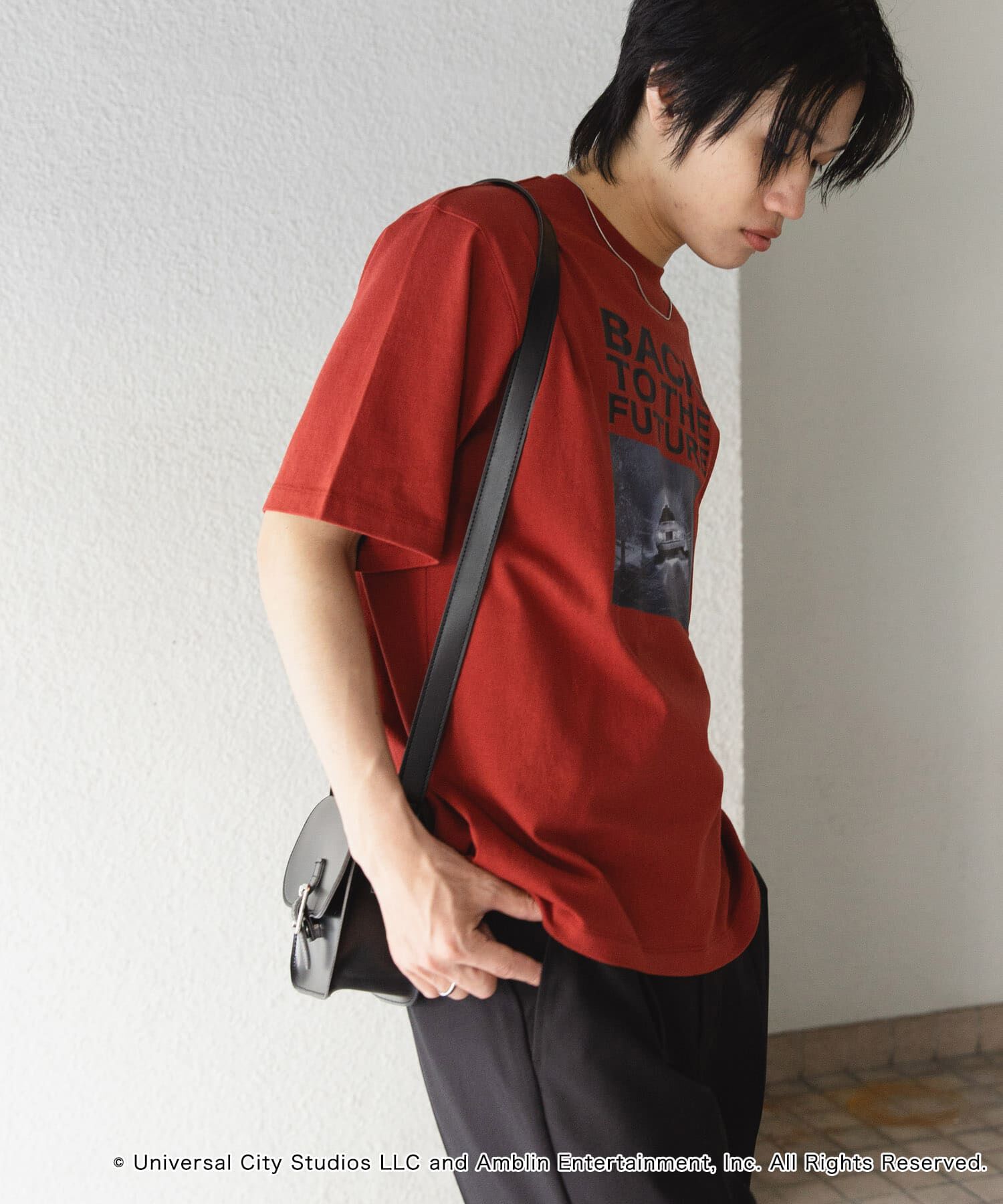 SENSE OF PLACE by URBAN RESEARCH「『別注』SENSE OF PLACE&times;BTTF　クルーネックプリントTシャツ A」|Tシャツ・カットソー|