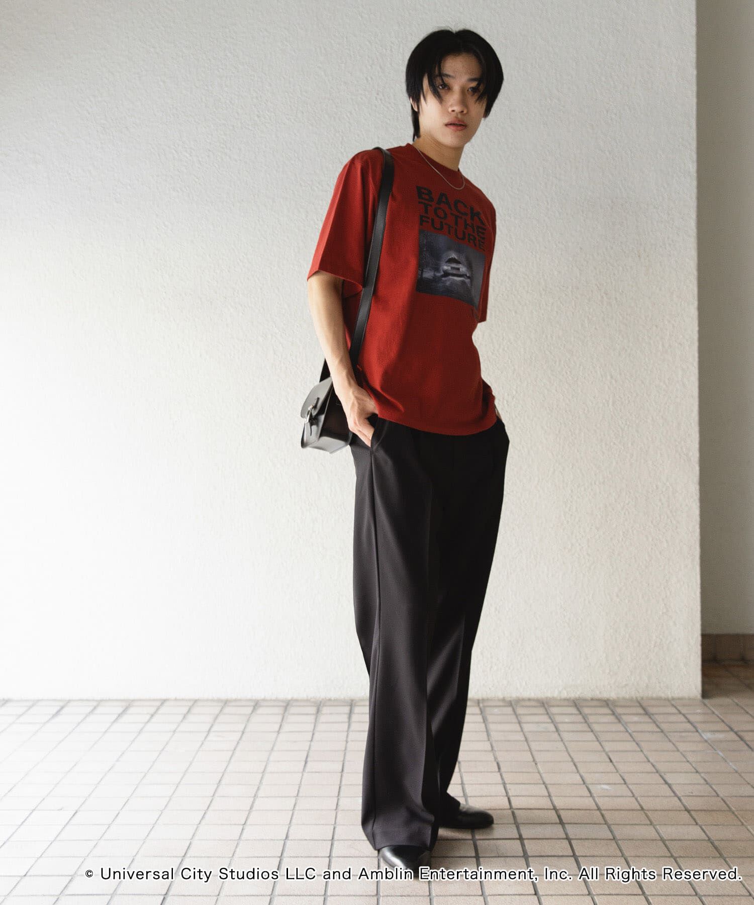 SENSE OF PLACE by URBAN RESEARCH「『別注』SENSE OF PLACE&times;BTTF　クルーネックプリントTシャツ A」|Tシャツ・カットソー|