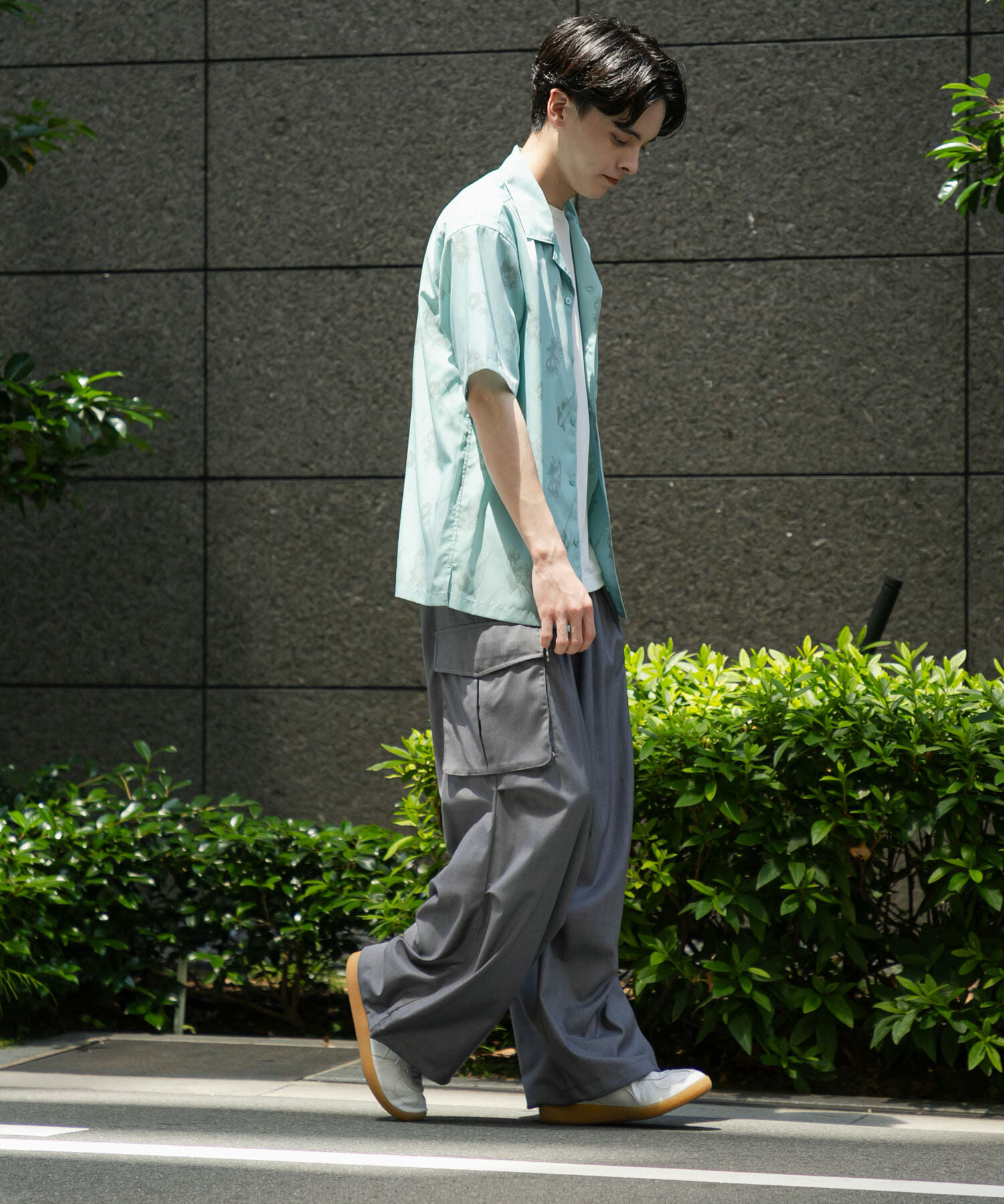 SENSE OF PLACE by URBAN RESEARCH「『ユニセックス』ボタニカルオープンカラーショートスリーブシャツ」|シャツ・ブラウス|