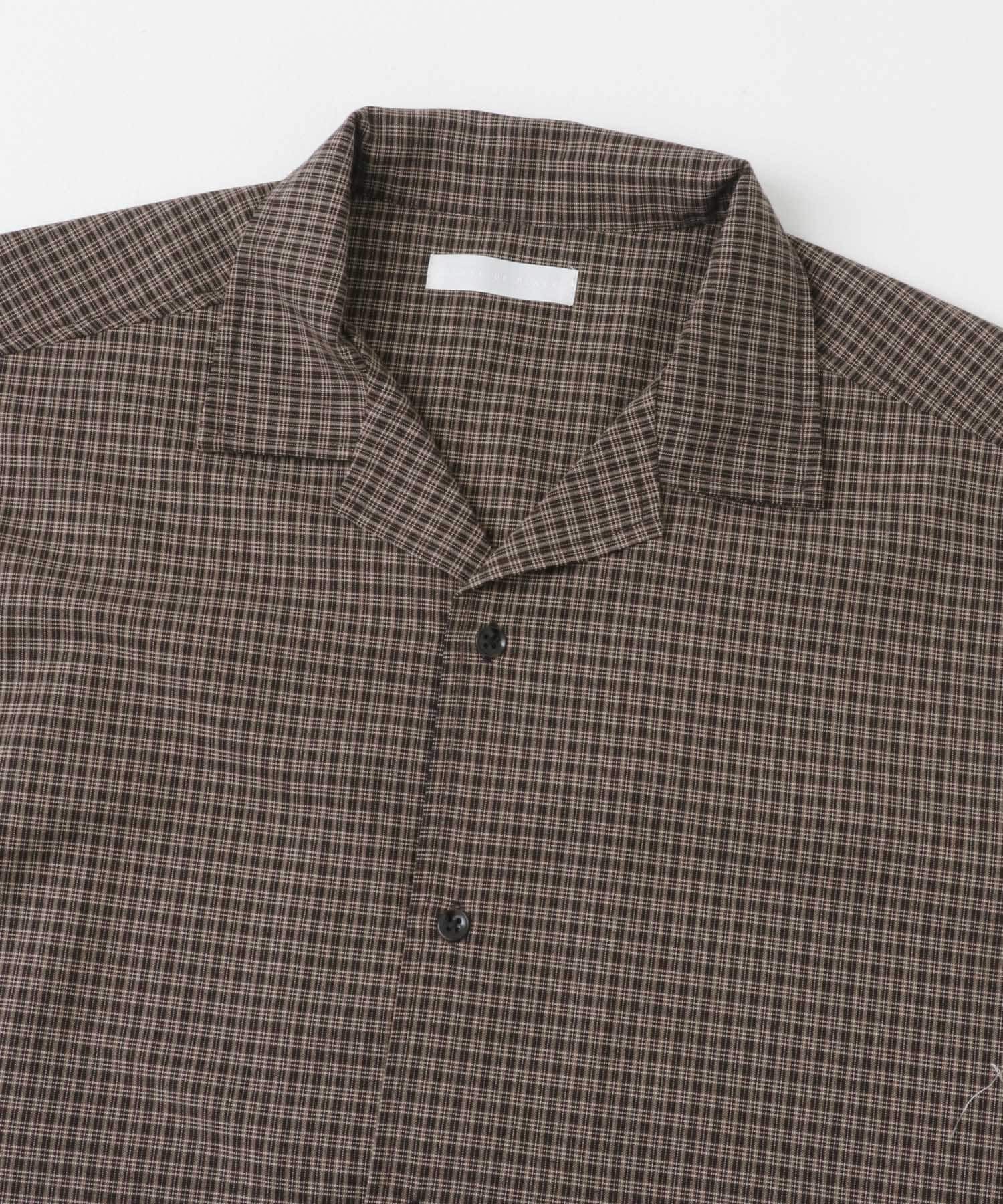 SENSE OF PLACE by URBAN RESEARCH「グレンチェックオープンカラーショートスリーブシャツ」|シャツ・ブラウス|