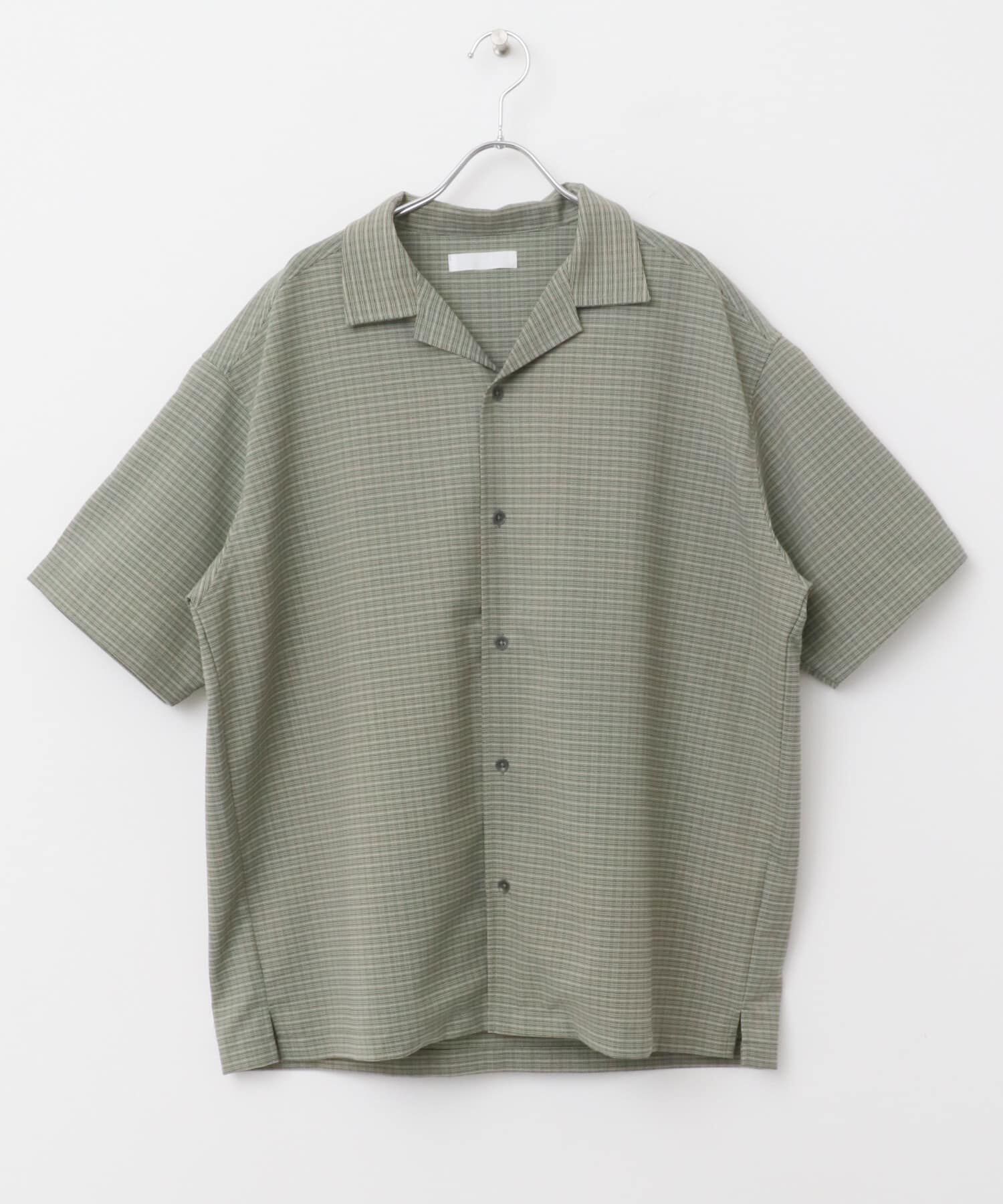 SENSE OF PLACE by URBAN RESEARCH「グレンチェックオープンカラーショートスリーブシャツ」|シャツ・ブラウス|