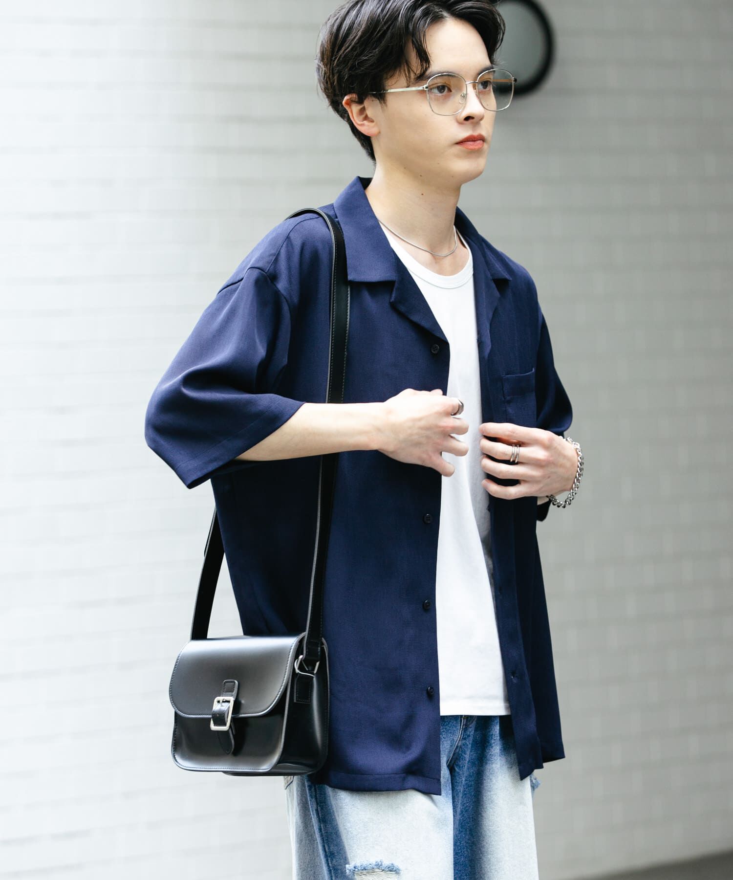 SENSE OF PLACE by URBAN RESEARCH「『ユニセックス』シアーヨウリュウオープンカラーシャツ」|シャツ・ブラウス|