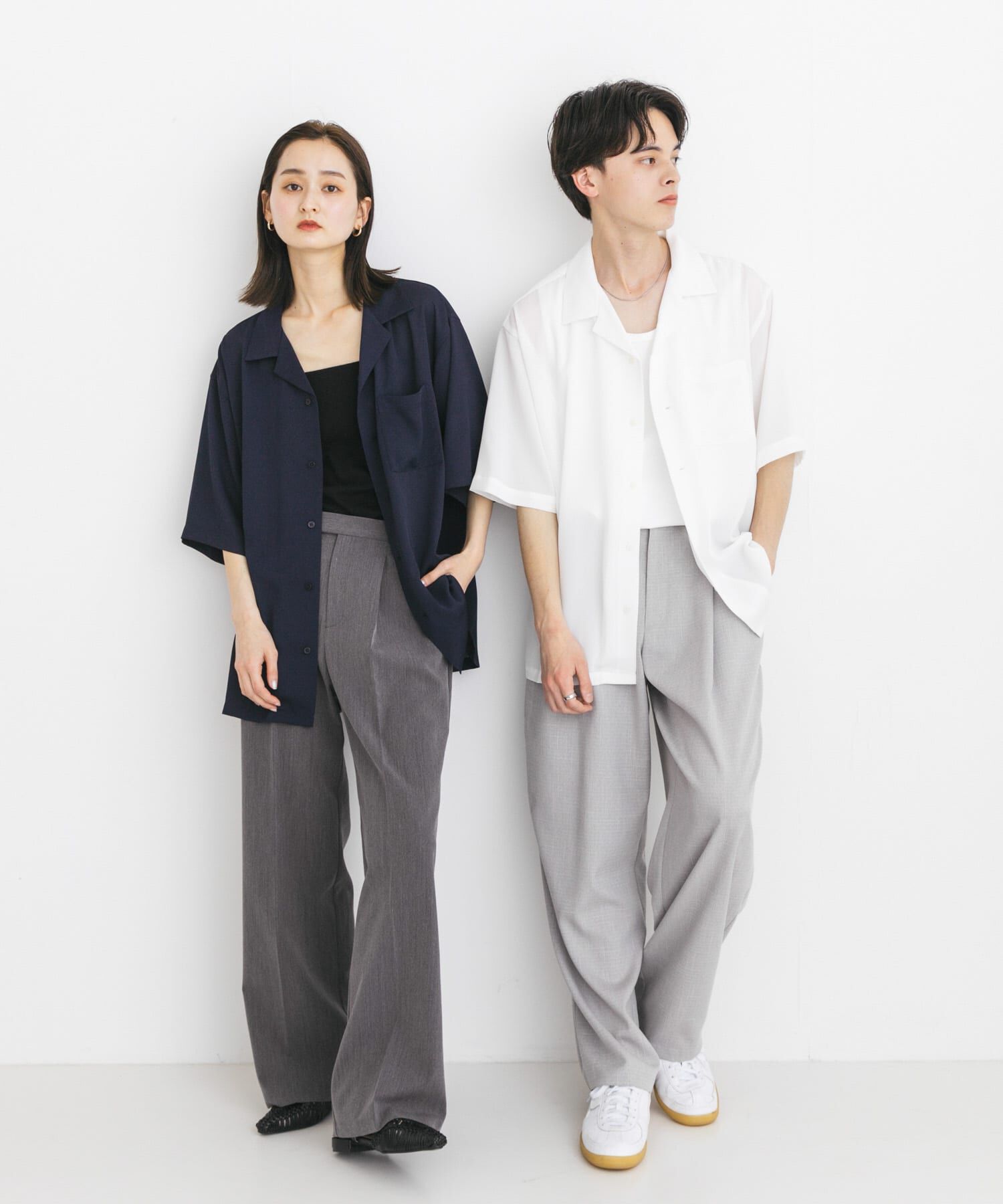 SENSE OF PLACE by URBAN RESEARCH「『ユニセックス』シアーヨウリュウオープンカラーシャツ」|シャツ・ブラウス|