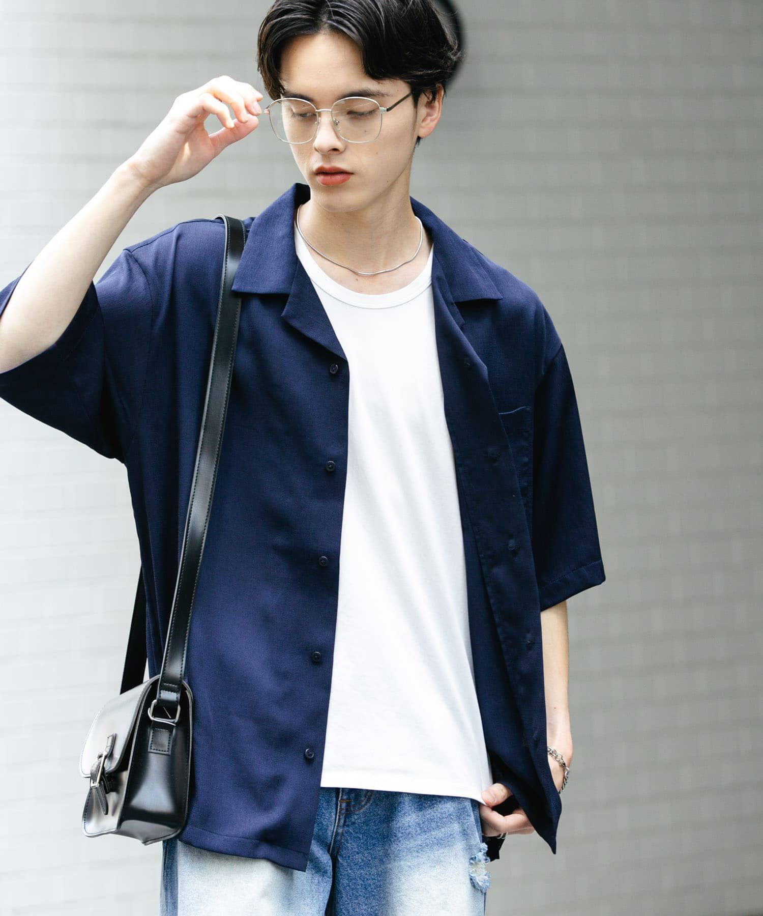 SENSE OF PLACE by URBAN RESEARCH「『ユニセックス』シアーヨウリュウオープンカラーシャツ」|シャツ・ブラウス|