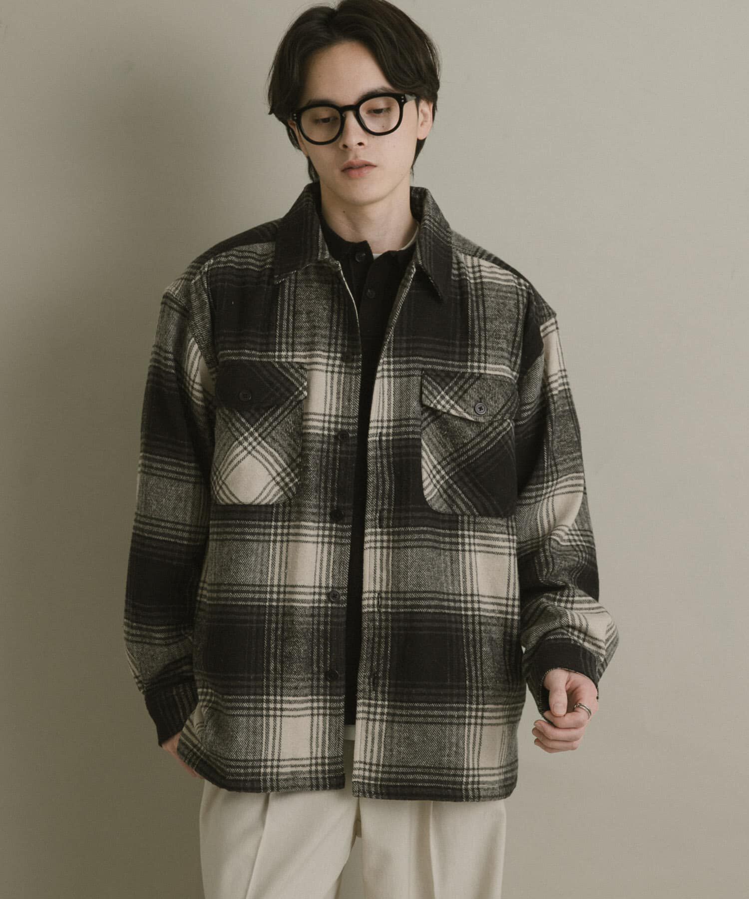 SENSE OF PLACE by URBAN RESEARCH「ブラッシュドヘビーネルチェックシャツ」|シャツ・ブラウス|