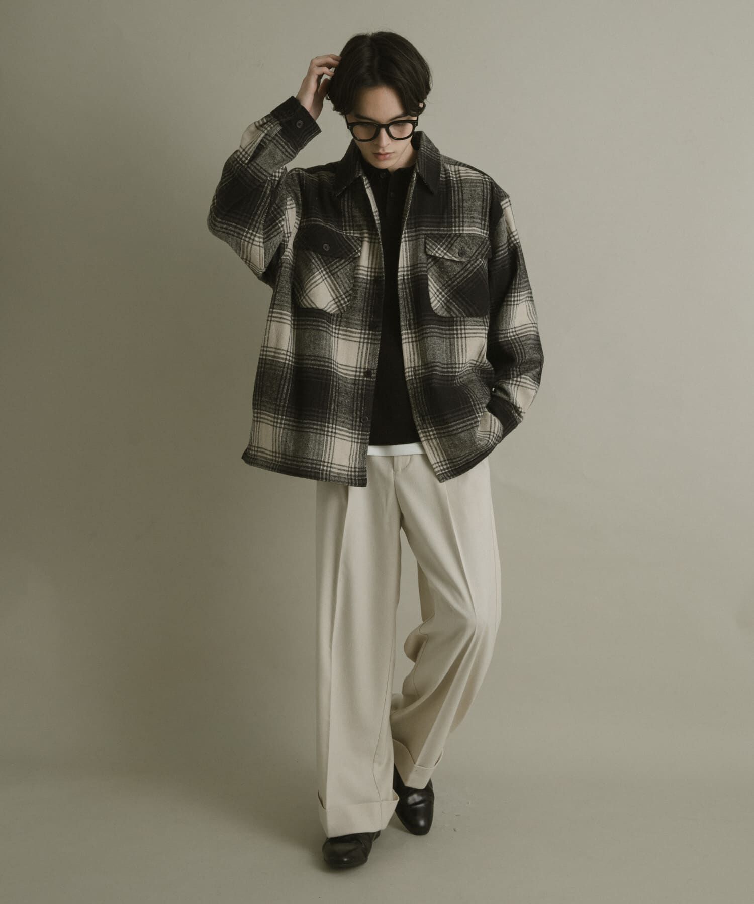 SENSE OF PLACE by URBAN RESEARCH「ブラッシュドヘビーネルチェックシャツ」|シャツ・ブラウス|