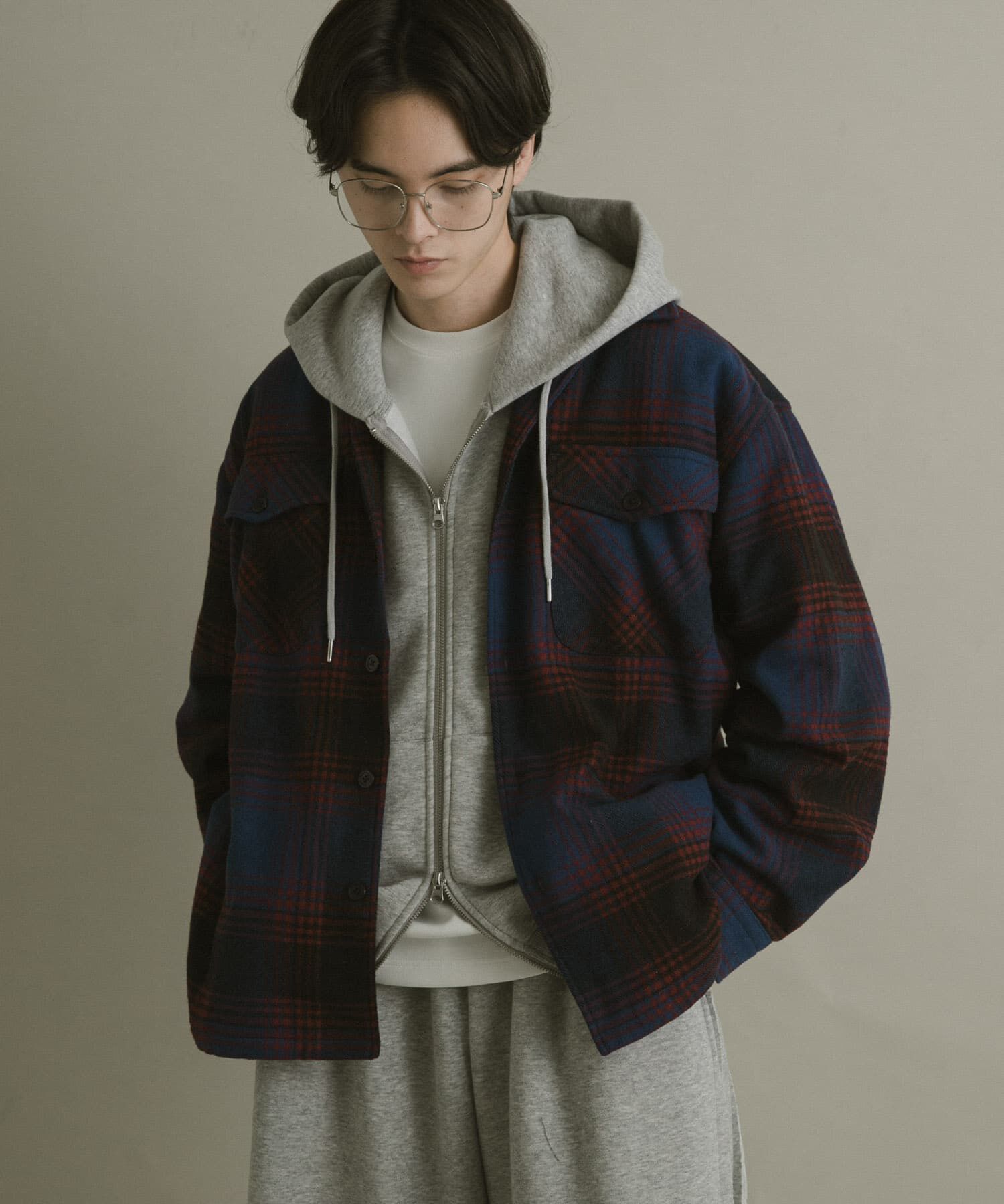 SENSE OF PLACE by URBAN RESEARCH「ブラッシュドヘビーネルチェックシャツ」|シャツ・ブラウス|