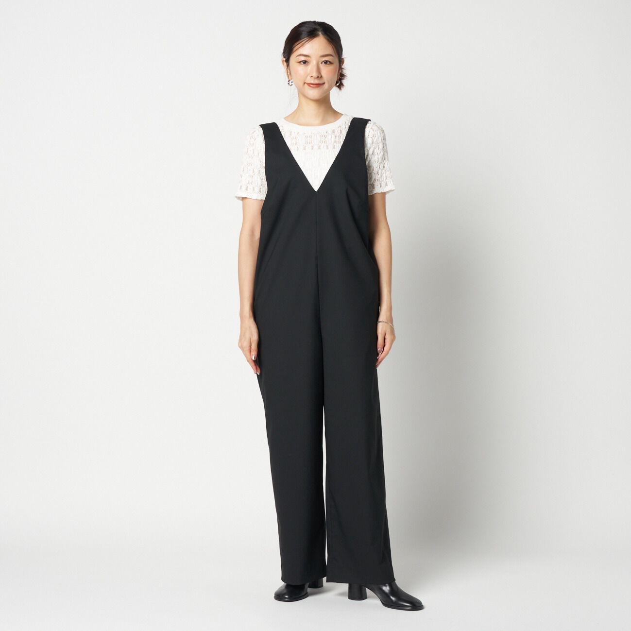 HELIOPOLE「HELIOPOLE JUMP SUITS (V NECK)」|チノ|