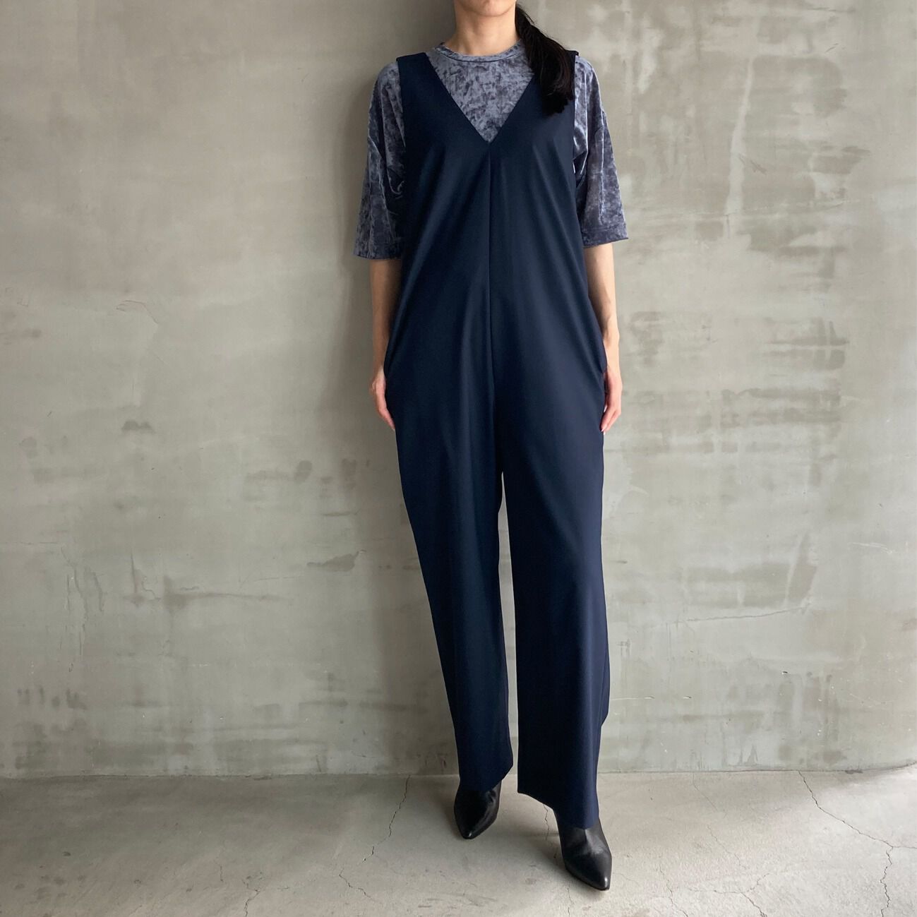 HELIOPOLE「HELIOPOLE JUMP SUITS (V NECK)」|チノ|