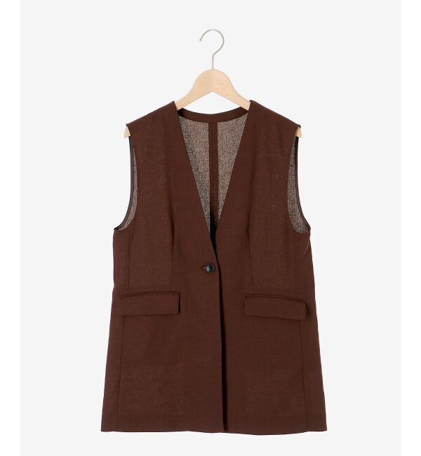 le.coeur blanc「リネンライクツイルベスト」|ベスト・ジレ|