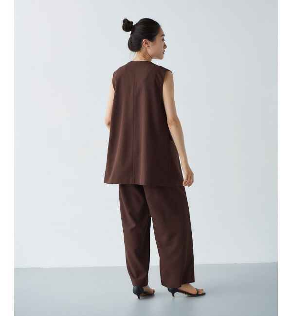 le.coeur blanc「リネンライクツイルベスト」|ベスト・ジレ|