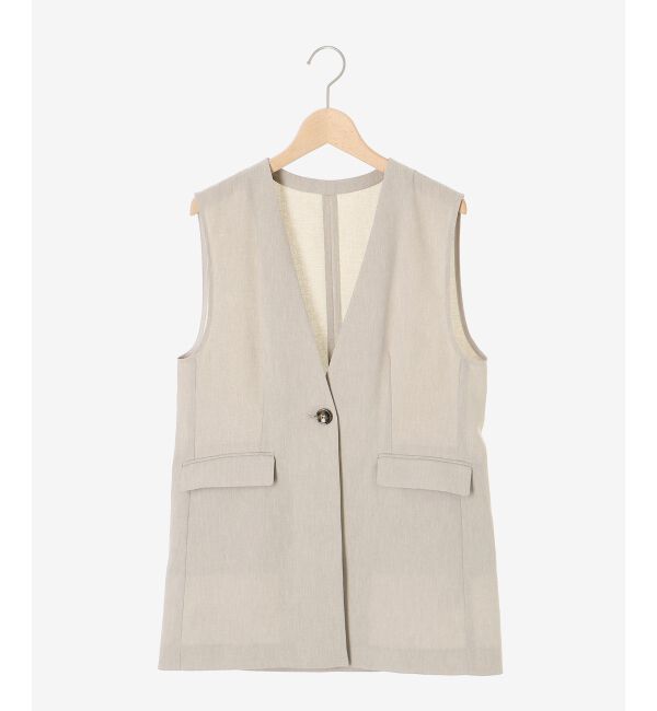 le.coeur blanc「リネンライクツイルベスト」|ベスト・ジレ|