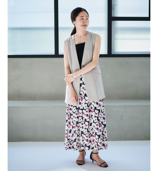 le.coeur blanc「リネンライクツイルベスト」|ベスト・ジレ|