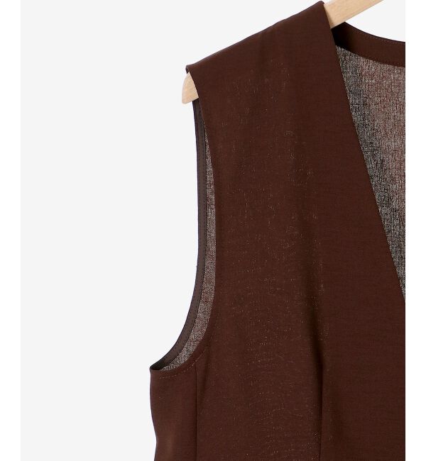 le.coeur blanc「リネンライクツイルベスト」|ベスト・ジレ|