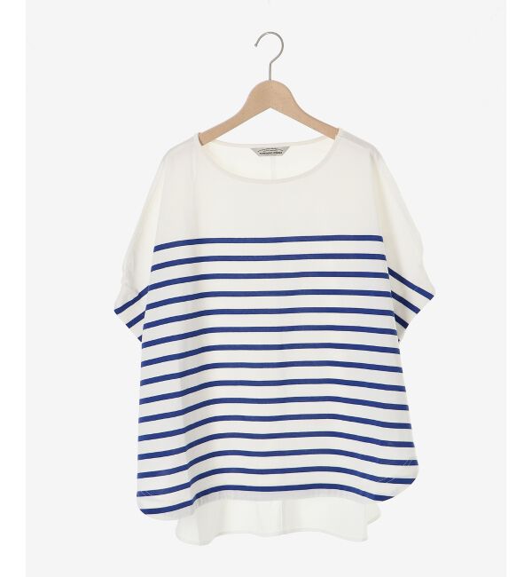 le.coeur blanc「TORRAZZO DONNAボーダー切替プルオーバー」|Tシャツ・カットソー|