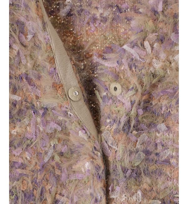  「TORRAZZO DONNAチュール&times;シャギーニットベスト」|ベスト・ジレ|